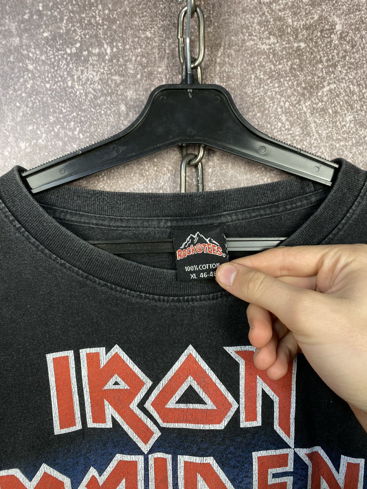 Band Tees Faded Iron Maiden The Trooper Heavy Metal Band Tee Size US XL / EU 56 / 4 - 3 Thumbnail