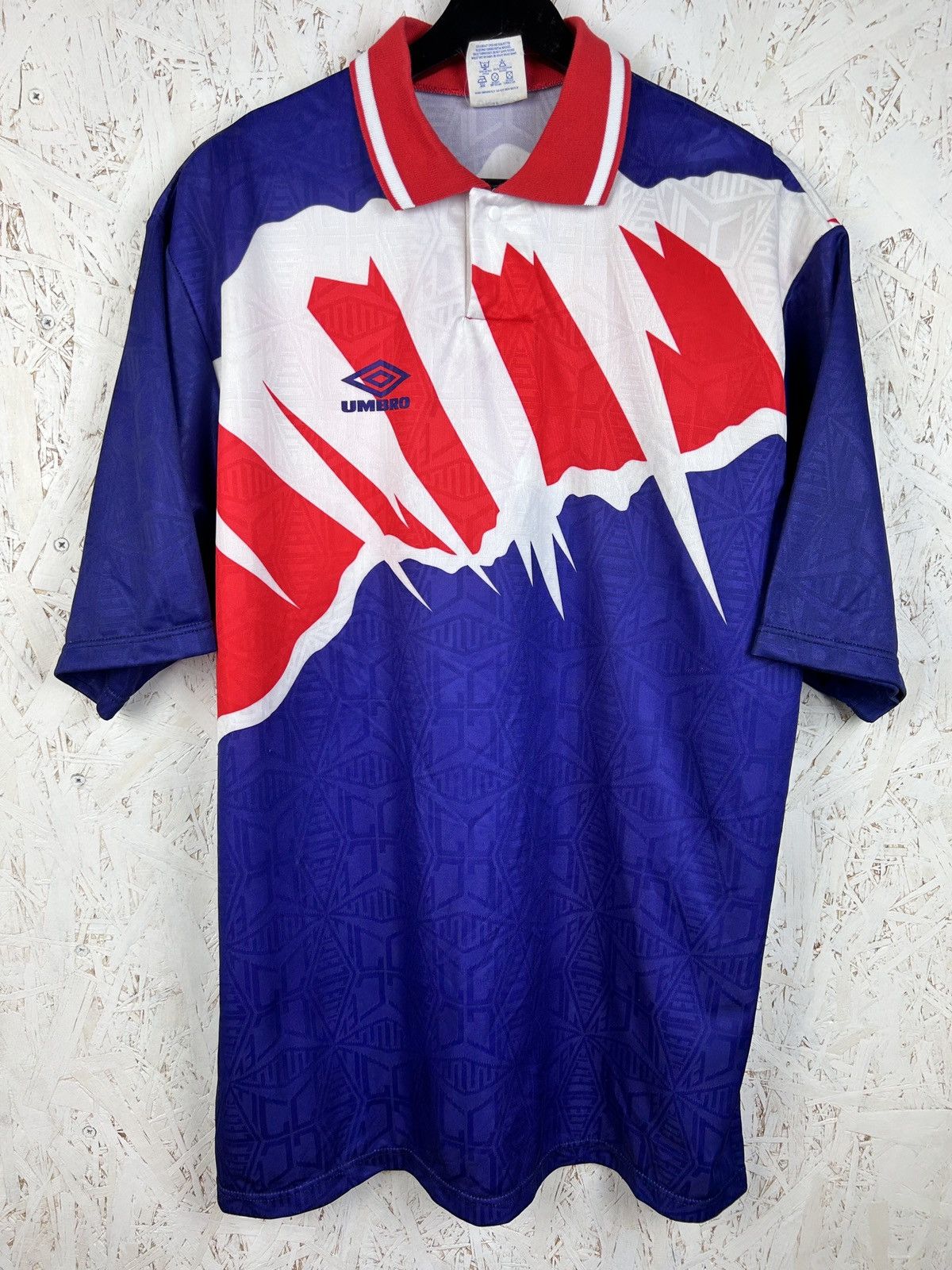 90s Vintage Umbro 1992 Blank England Team Style Fan Jersey