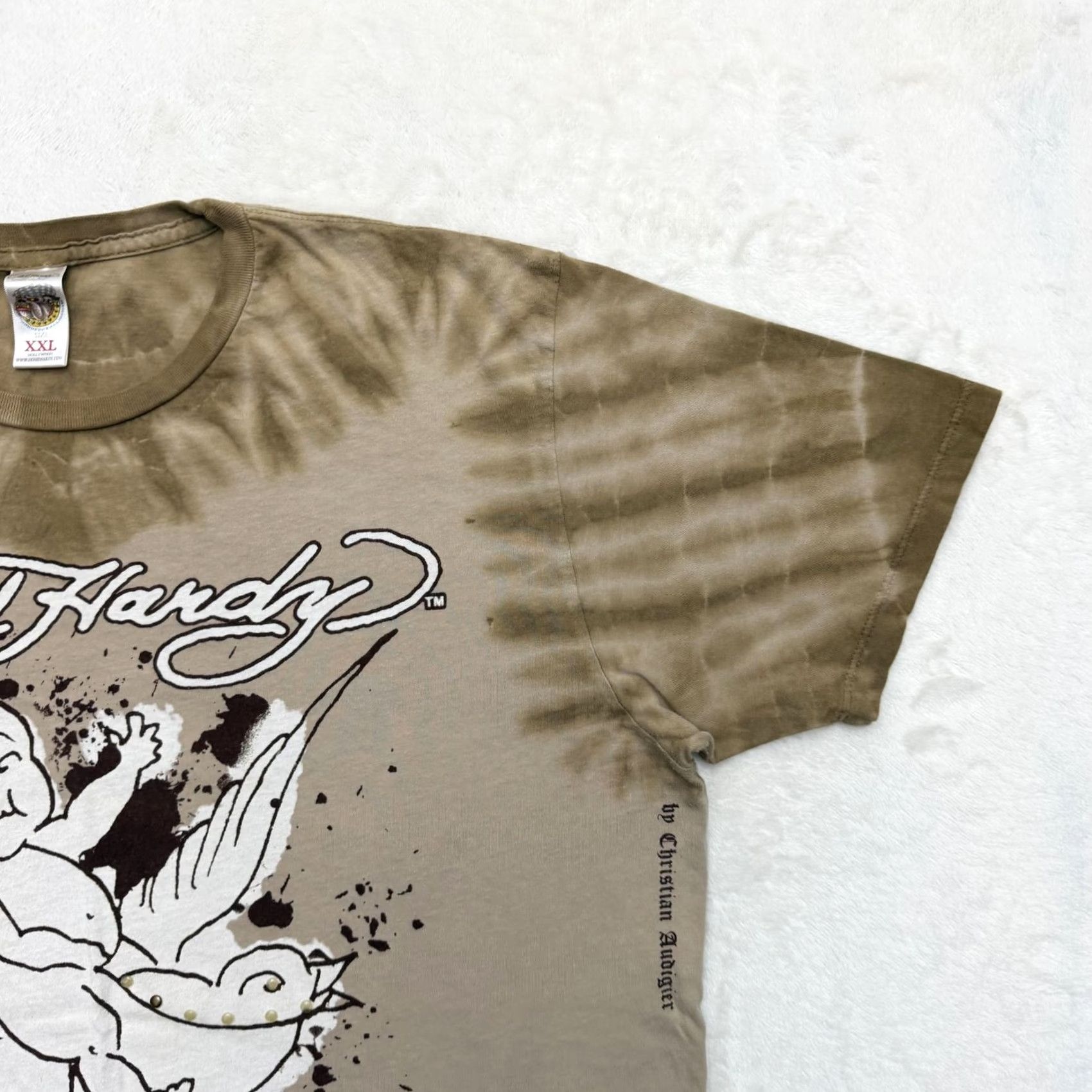 Ed Hardy Ed Hardy Shirt Mens 2XL Brown Freedom 1958 Flying High Tie Dye Tattoo Graphic Crew Neck Short Sleeve Cotton Vintage No Size US XXL / EU 58 / 5 - 4 Thumbnail