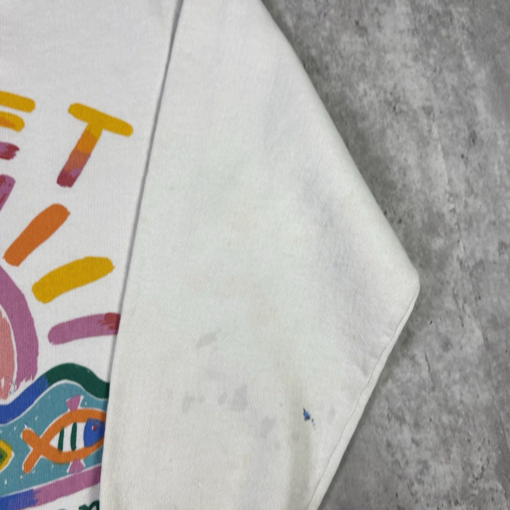 Russell Athletic VINTAGE Russell Athletic Sweatshirt Long Beach Island Sunset 90s Graphic Print Mermaid White M Mens Size US M / EU 48-50 / 2 - 5 Thumbnail