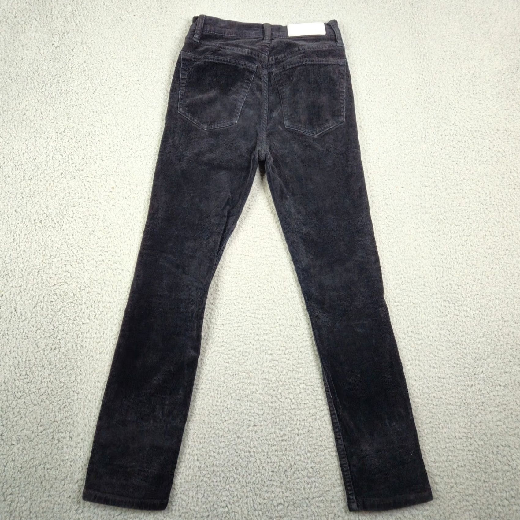 RE/DONE RE/DONE Women's black corduroy Casual Pant Size 23 Pants Regular Straight Fall Women Pants Black 23 Size 40" / US 18 - 4 Thumbnail
