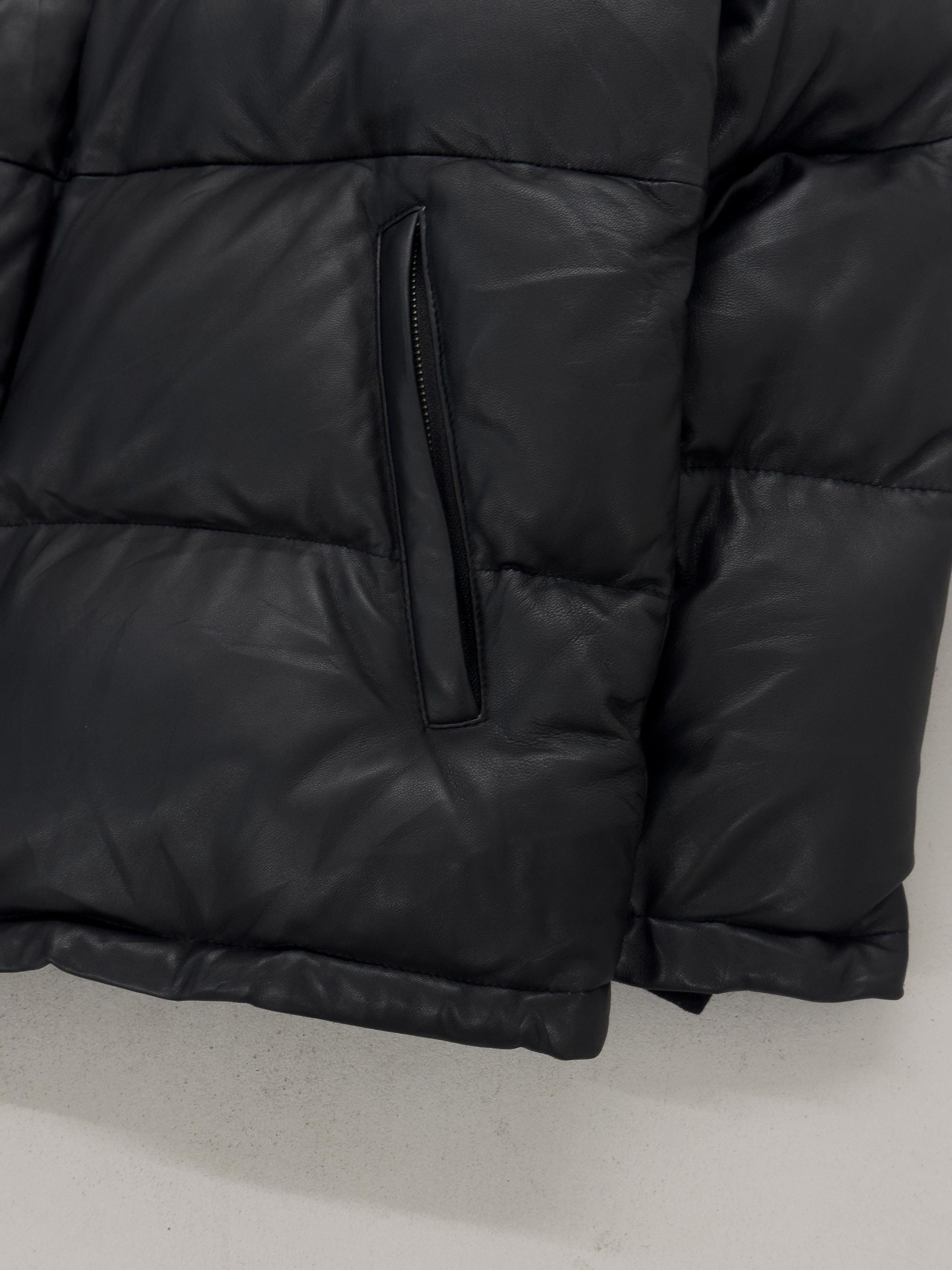 Japanese Brand Wind Armor Leather Puffer Jacket Size US XL / EU 56 / 4 - 5 Thumbnail