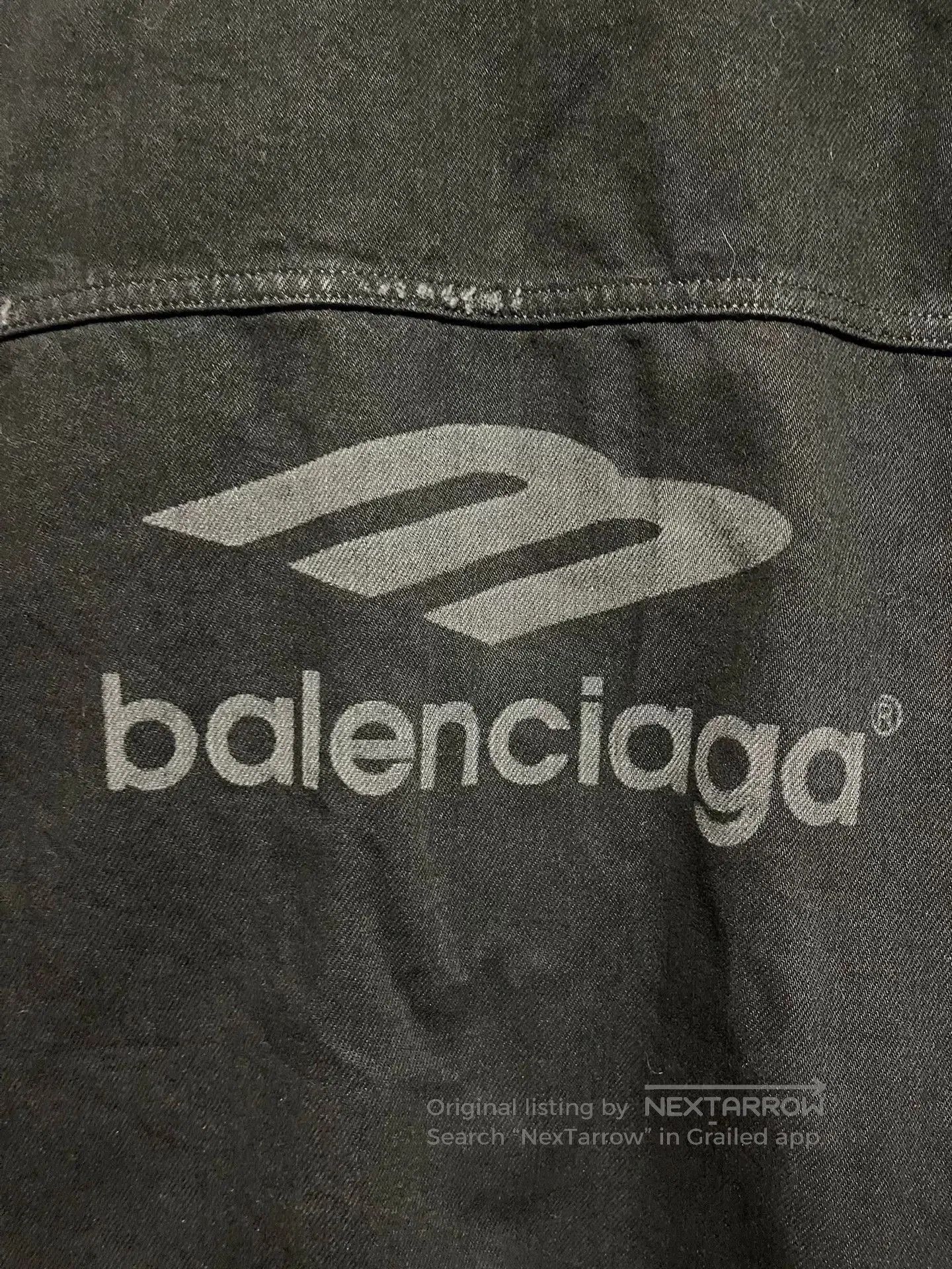 Balenciaga balenciaga faded black denim jacket size S. Size US S / EU 44-46 / 1 - 5 Thumbnail