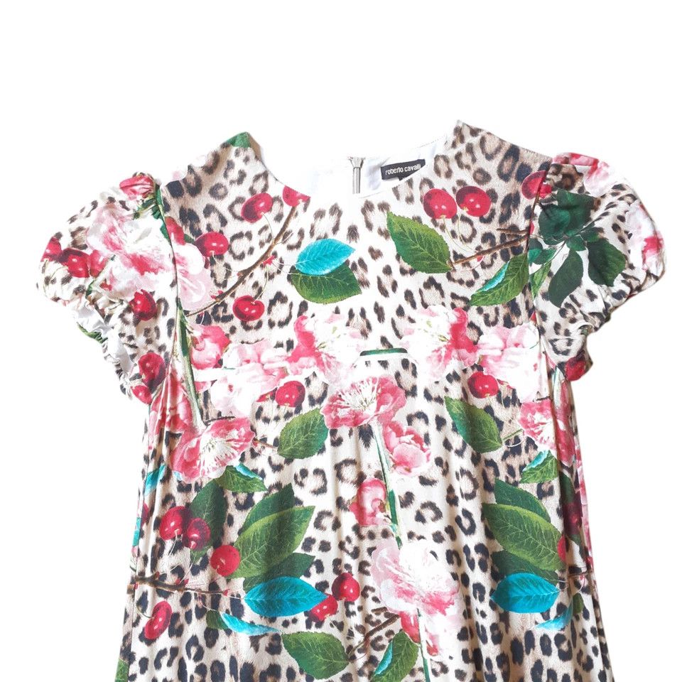Roberto Cavalli Vintage Roberto Cavalli Leopard Floral Print Mini Dress Size M / US 6-8 / IT 42-44 - 2 Thumbnail