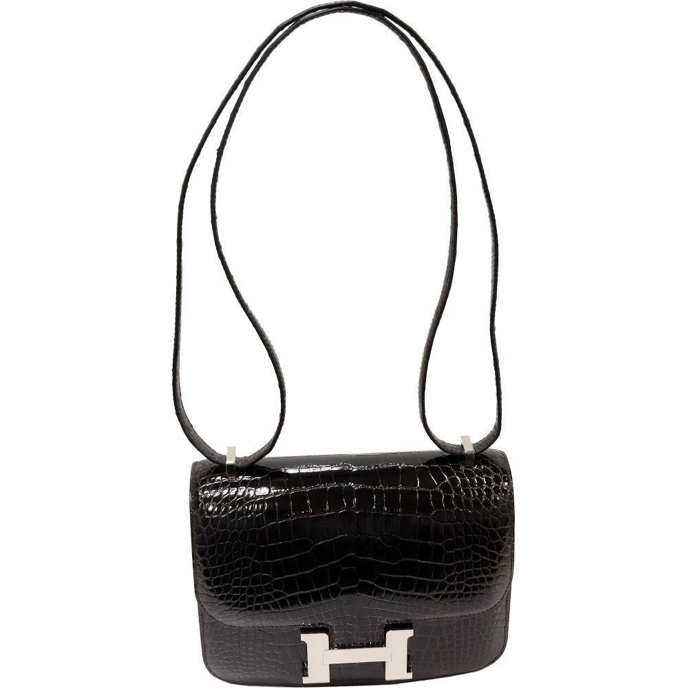Hermes Hermes Hermes Constance III Mini Alligator Bag Leather Crossbody Bag in Pristine Condition Size ONE SIZE - 1 Thumbnail