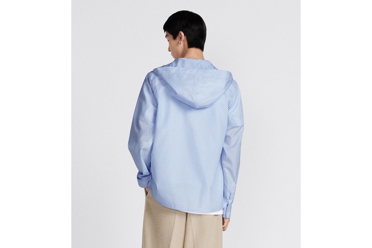 Dior o1bcso1str0226 Couture Hooded Shirt in Blue Size US M / EU 48-50 / 2 - 5 Thumbnail
