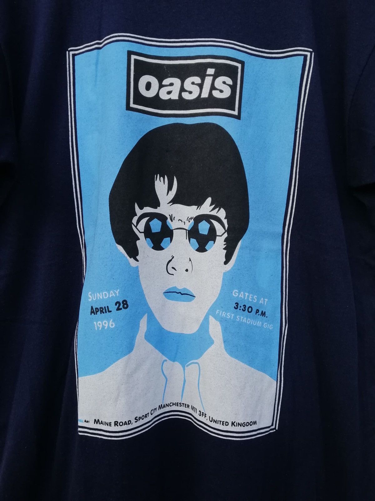 Band Tees × Vintage 90s Oasis Liam Gallagher Tshirt Size US XL / EU 56 / 4 - 2 Thumbnail