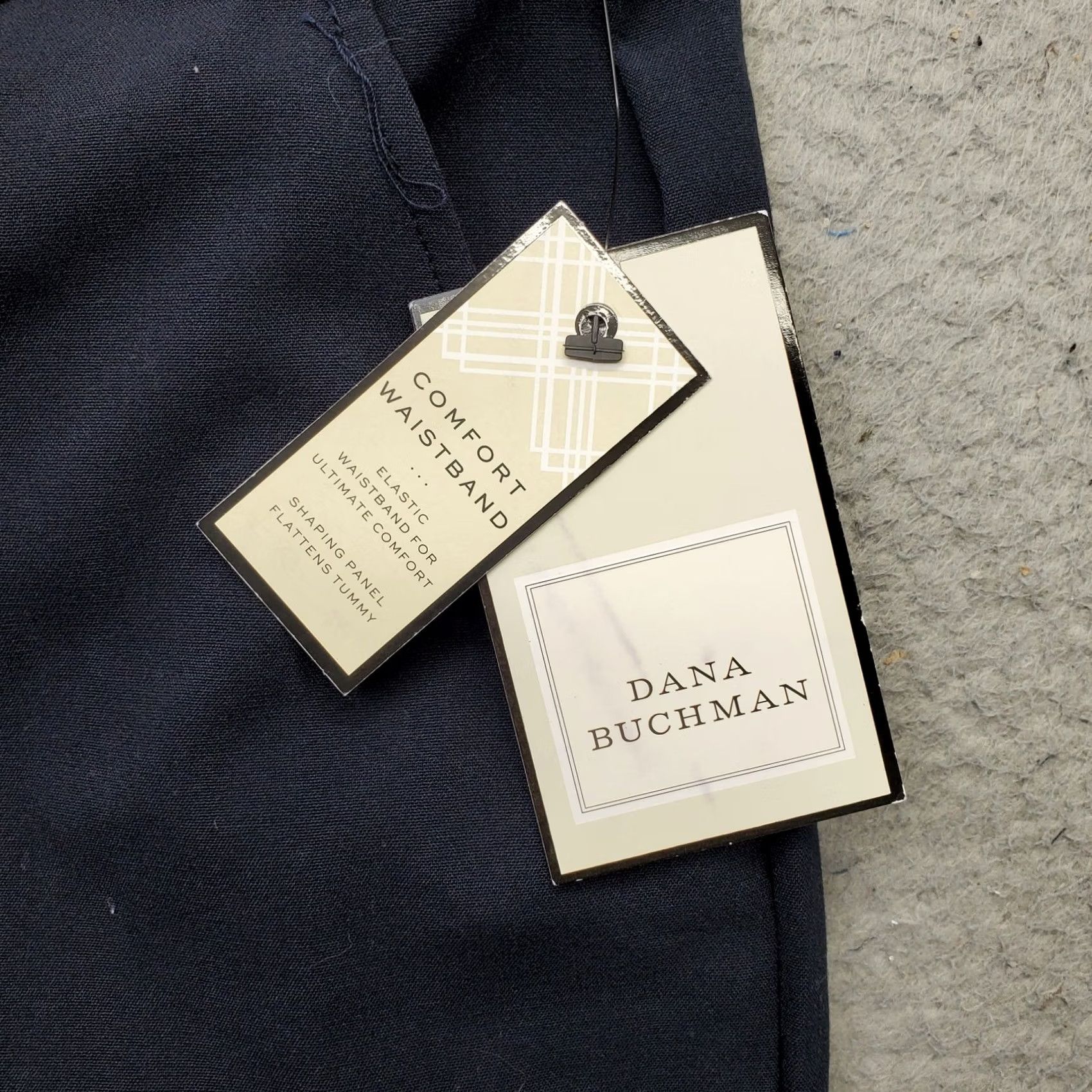 Vintage Dana Buchanan Ankle Pants Womens Size 16 Black Comfort Elastic Waistband Pull On Size 38" / US 16 / IT 52 - 7 Thumbnail