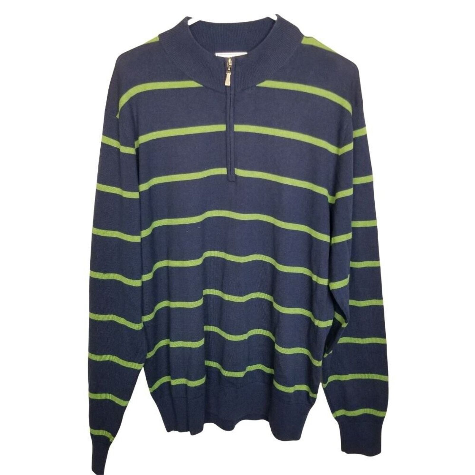 Peter Millar Peter Millar Silk Cashmere Sweater Striped Preppy Classic Size US M / EU 48-50 / 2 - 1 Thumbnail