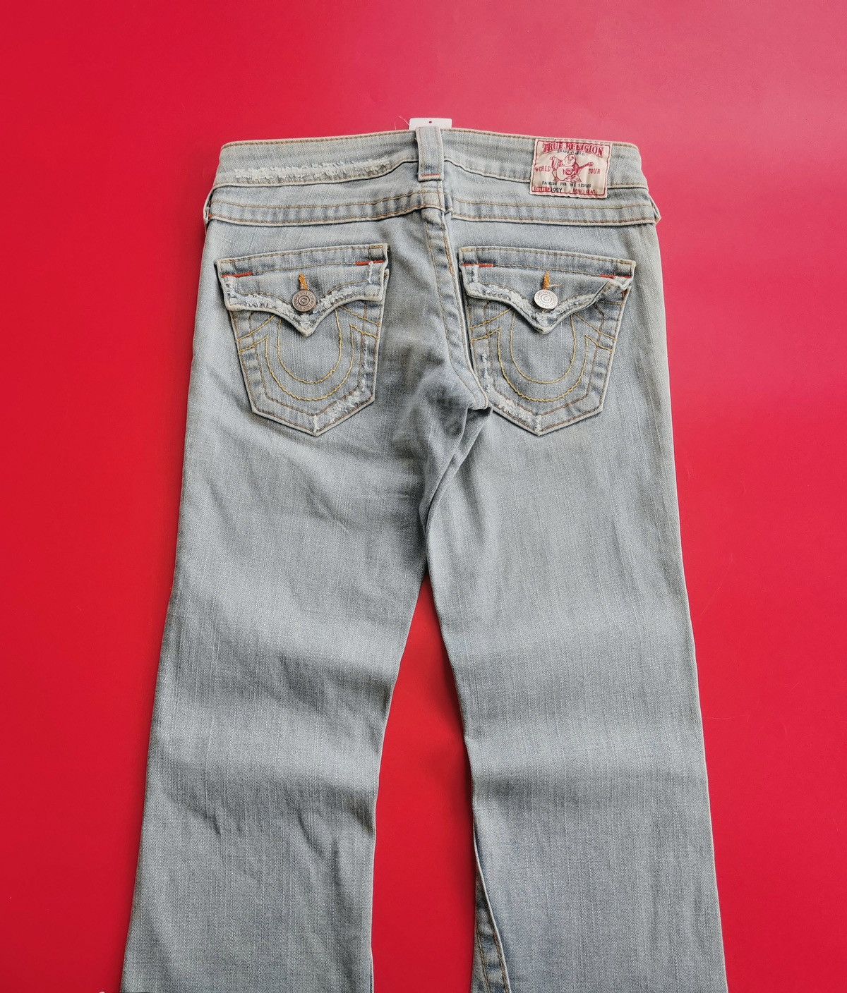 True Religion Bootcut True Religion Joey Blue Greyish Jeans Size 27" / US 4 / IT 40 - 5 Thumbnail