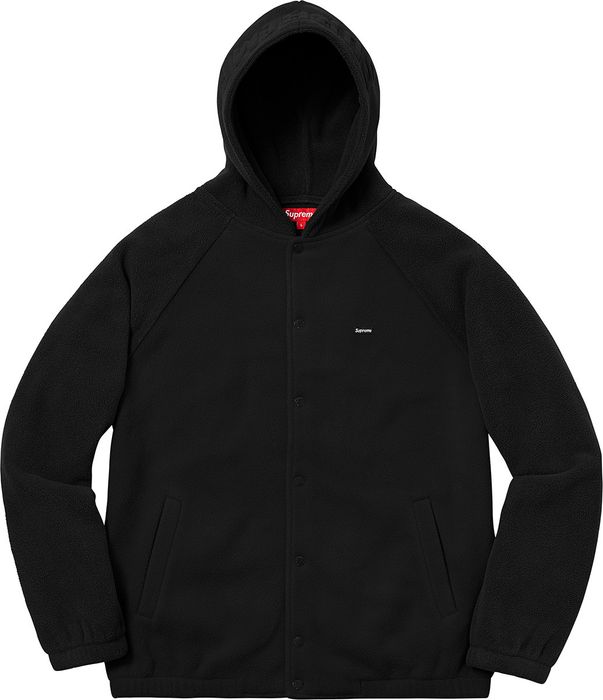 Supreme Supreme Polartec Hooded Raglan Jacket Black small | Grailed