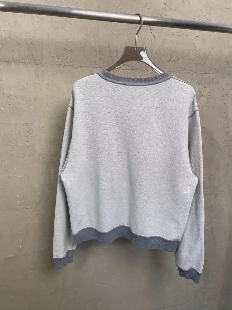 Loewe LOEWE Gray reverse embroidered Logo round neck sweater Size M / US 6-8 / IT 42-44 - 4 Thumbnail