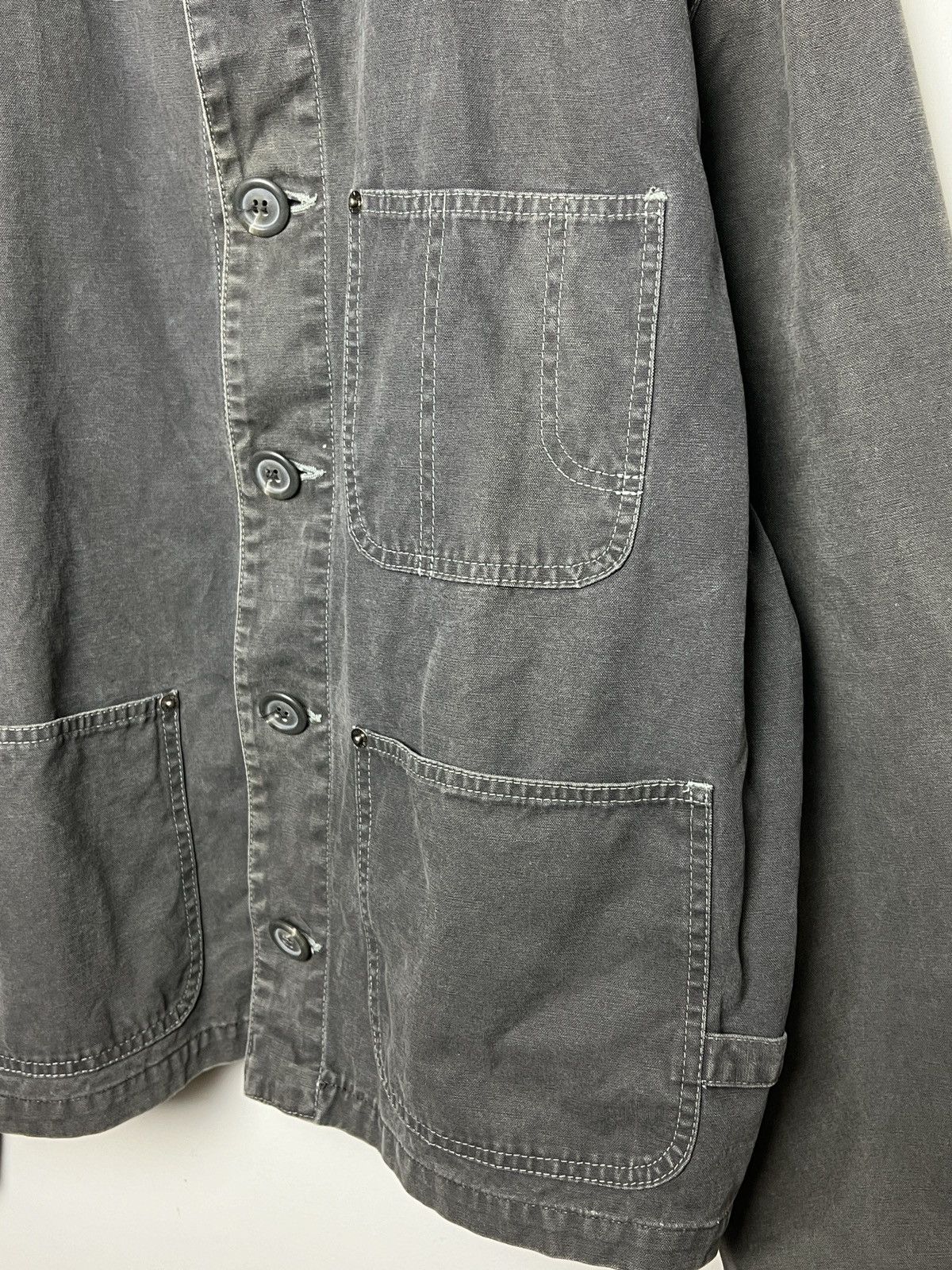 Giorgio Armani armani y2k archive faded work chore jacket Size US L / EU 52-54 / 3 - 5 Thumbnail
