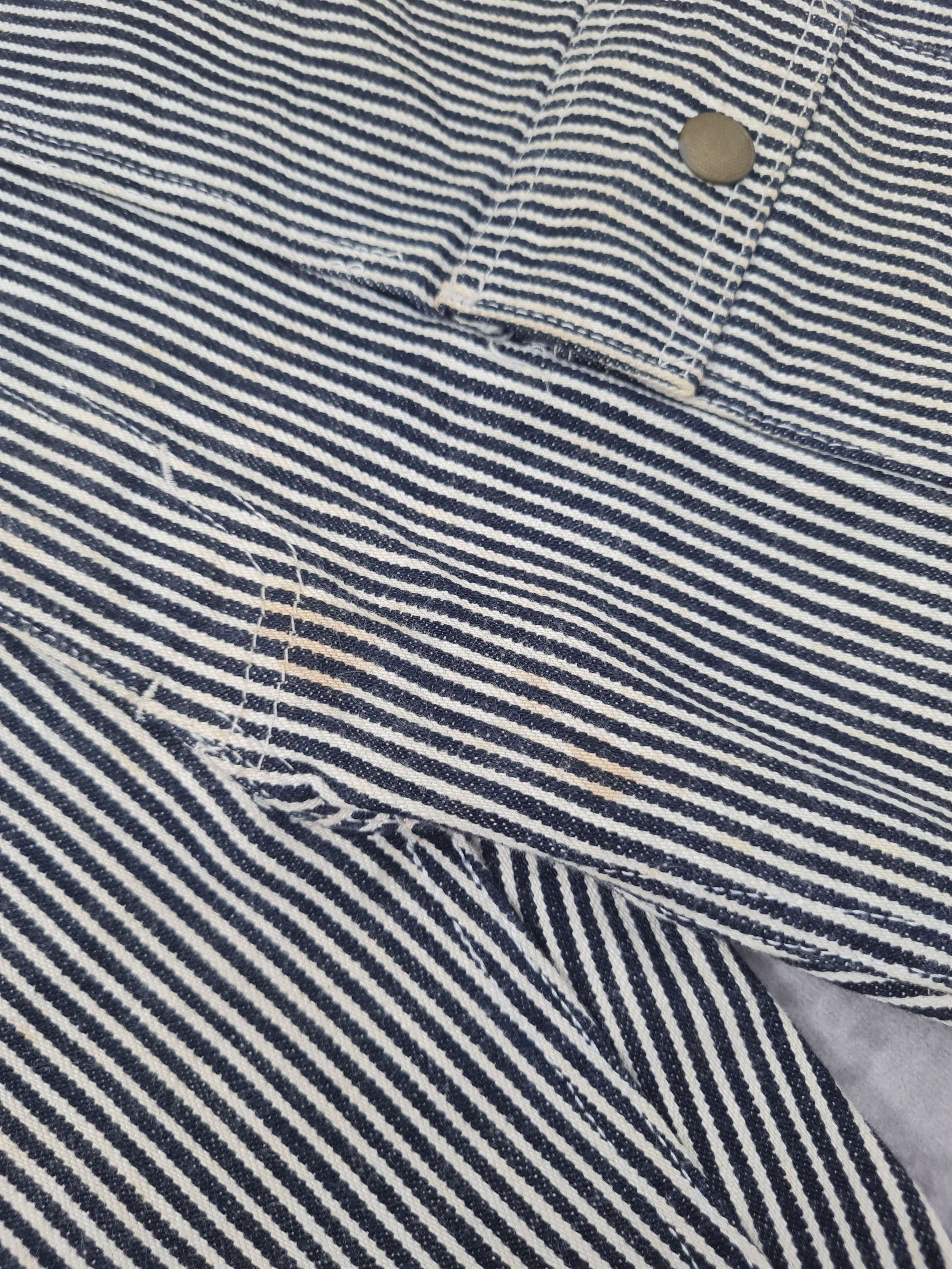 Japanese Brand Japanese Brand Bush Striped Workwear Pants 30x31.5 JB0186 Size US 30 / EU 46 - 8 Thumbnail
