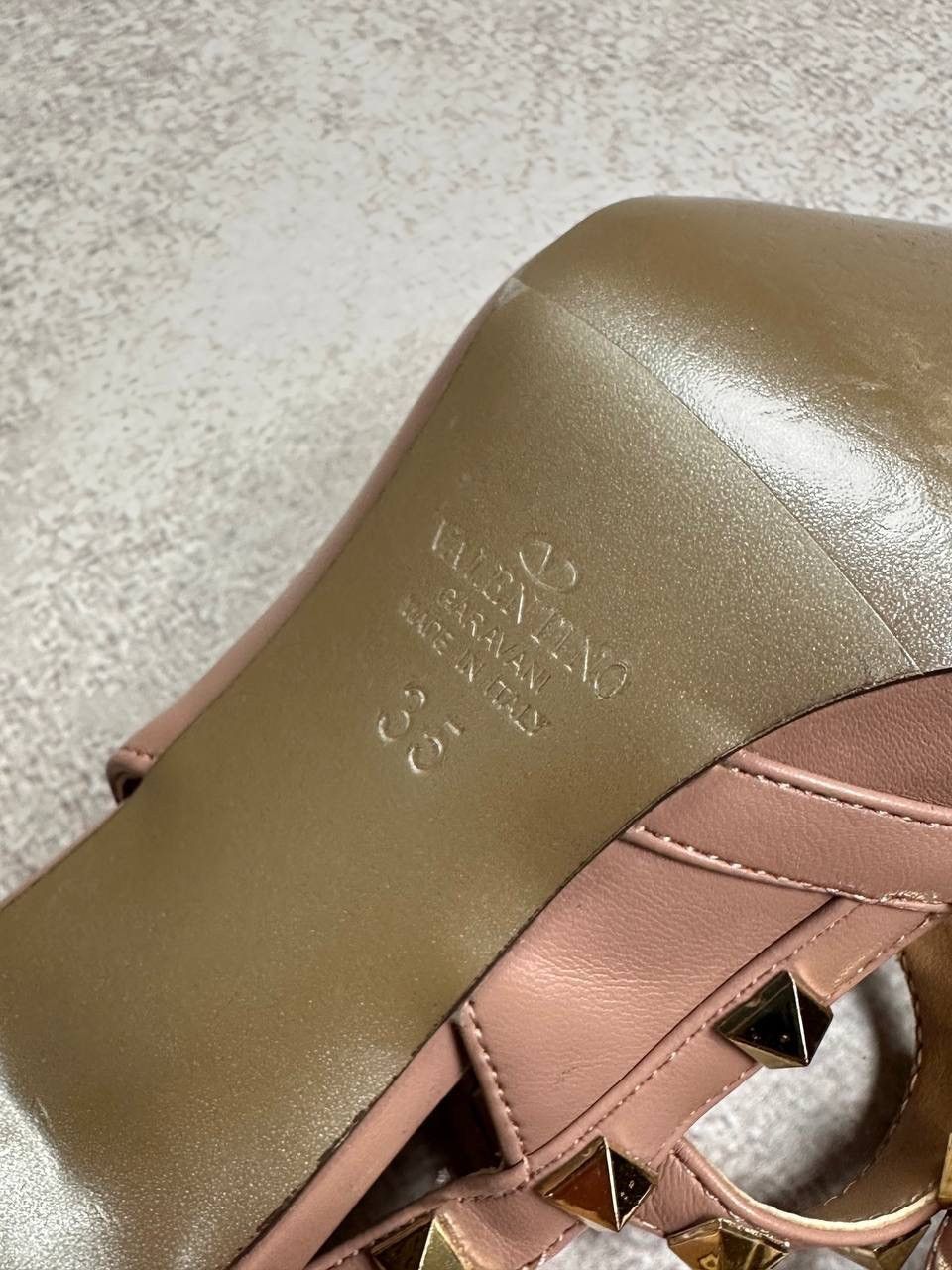 Valentino Valentino Garavagi Rockstud Ankle Strap Pump Heels 100mm Size US 5 / IT 35 - 10 Thumbnail