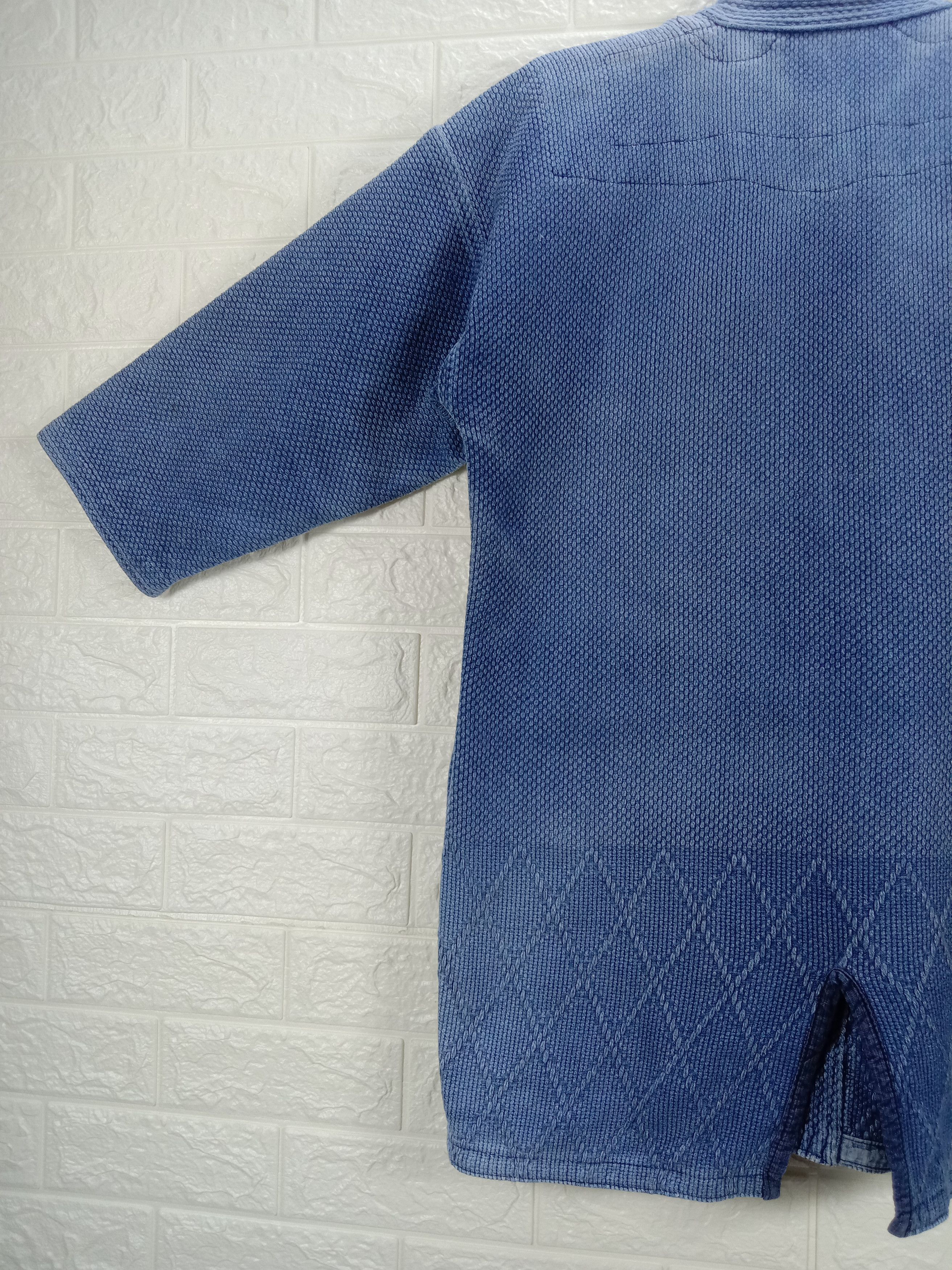 Indigo Vintage Faded Indigo Blue Kapital Style Cardigan Kimono Size US L / EU 52-54 / 3 - 7 Thumbnail