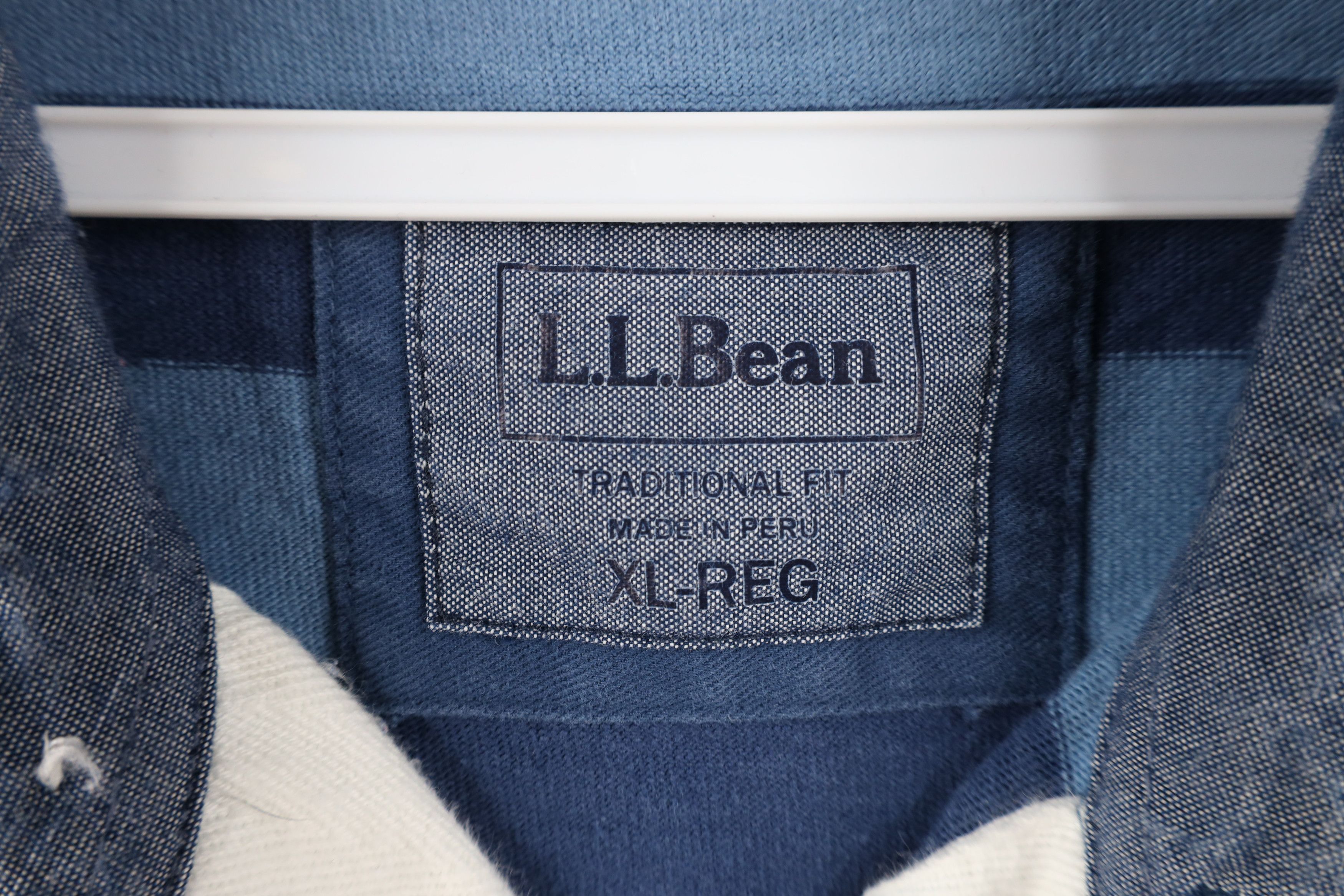 L.L. Bean × Vintage Vintage LL Bean Out Striped Long Sleeve Rugby Polo Shirt Size US XL / EU 56 / 4 - 7 Thumbnail