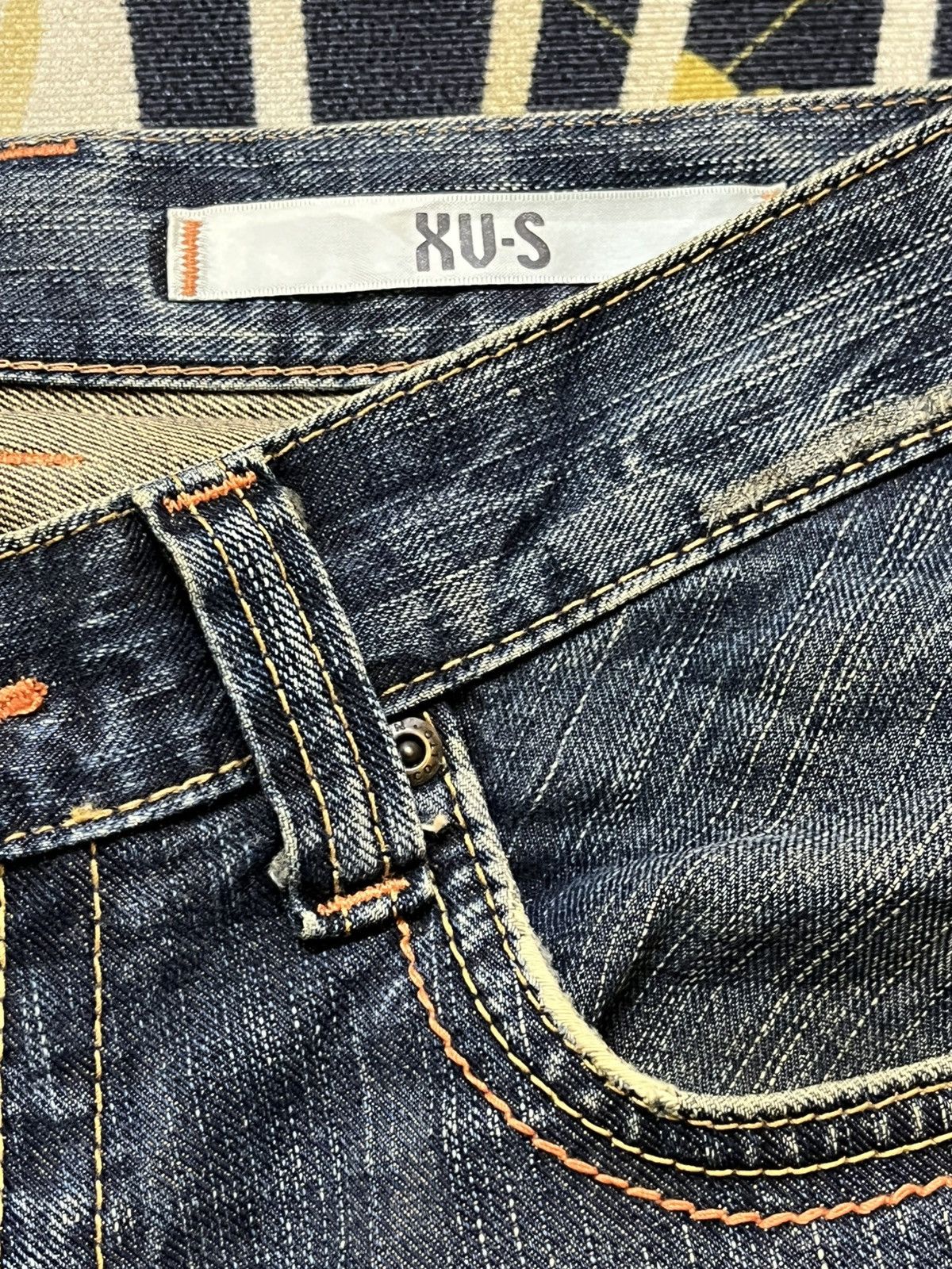 Edwin Vintage Edwin XV-S Flare Ripped Distressed Denim Size US 33 - 8 Thumbnail