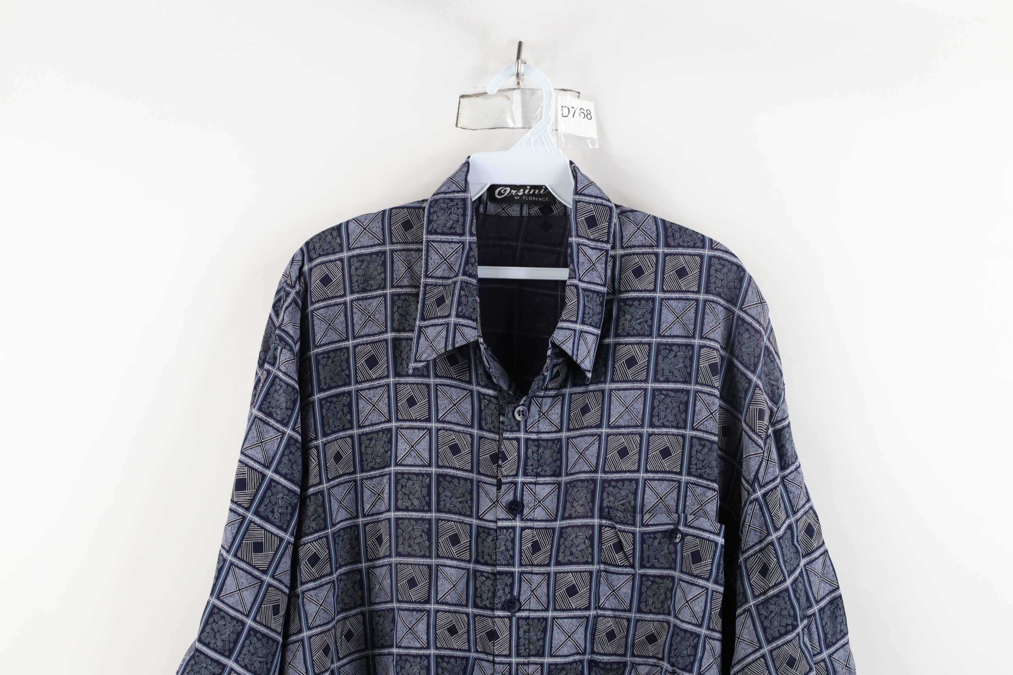 Vintage Vintage 90s Streetwear Checkered Collared Pullover Polo Size US XXL / EU 58 / 5 - 2 Thumbnail