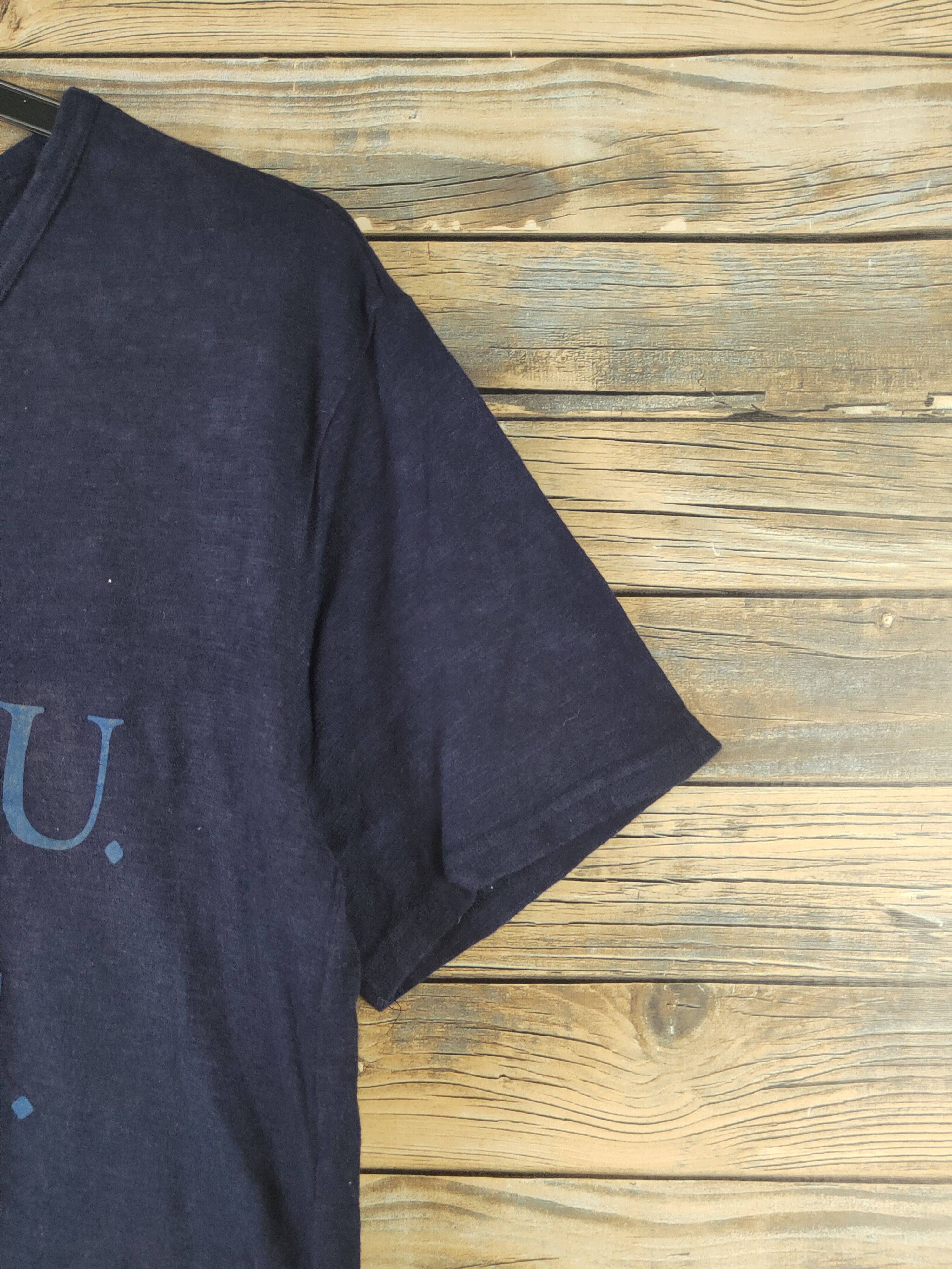 Japanese Brand DL PPFM Navy Short Sleeve T-shirt #2770 Size M / US 6-8 / IT 42-44 - 7 Thumbnail