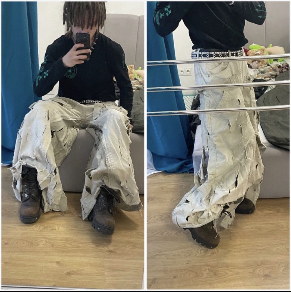 Handmade × Japanese Brand rare distressed archival pants Size US 33 - 1 Thumbnail