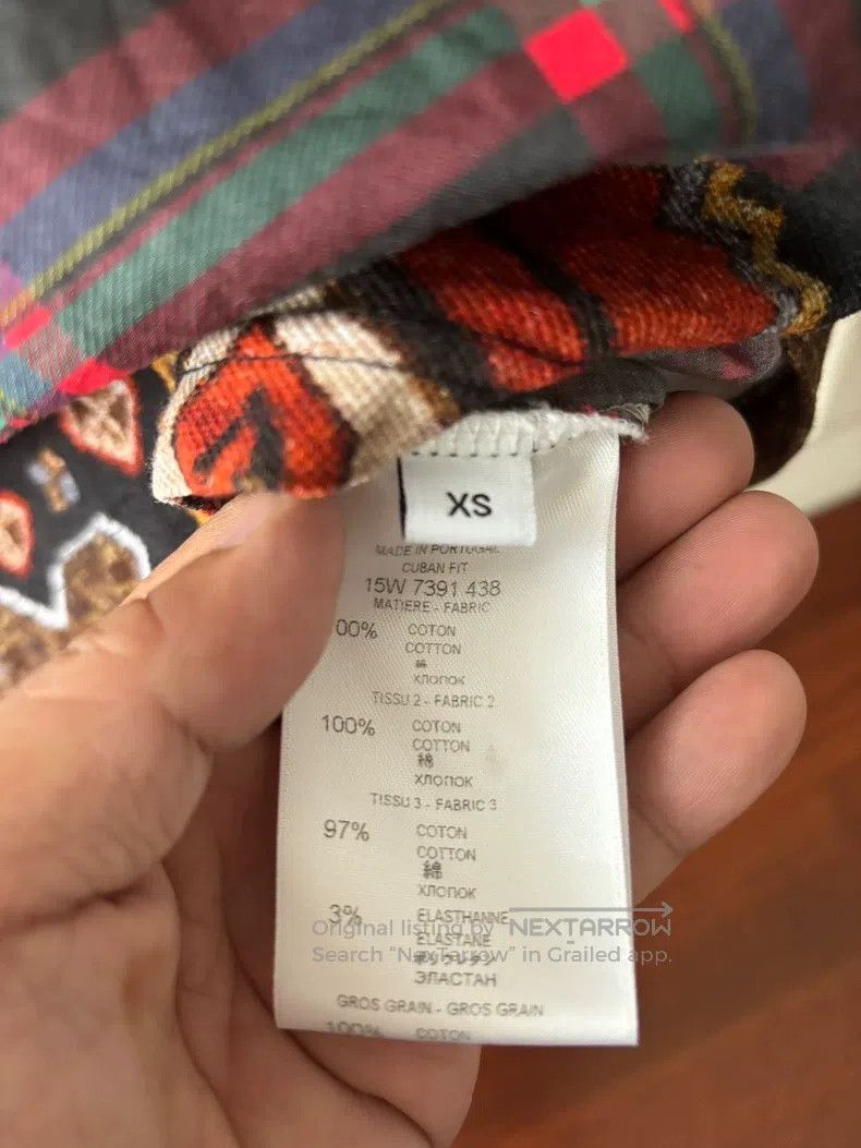 Givenchy Givenchy Patchwork Runway Full Cotton Long Sleeve Size US XS / EU 42 / 0 - 3 Thumbnail