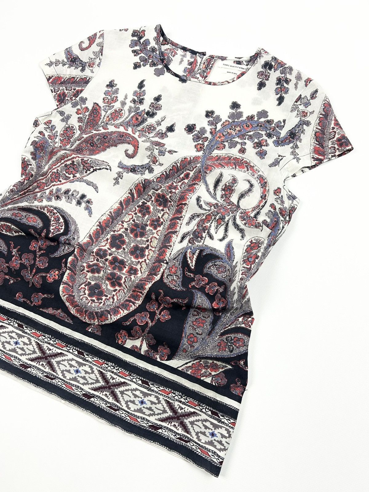 Isabel Marant Etoile Isabel Marant Étoile Tullya Blouse Paisley Cotton Top M Size M / US 6-8 / IT 42-44 - 5 Thumbnail