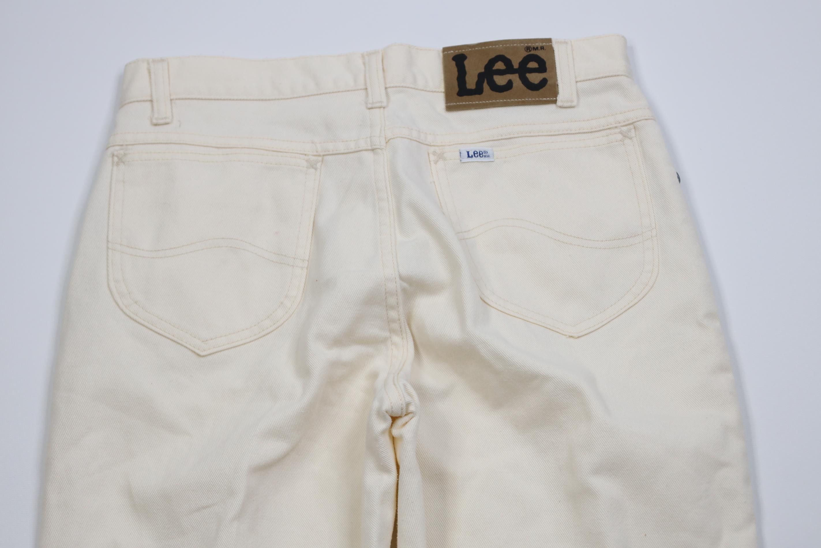 Lee Vintage 70s 80s Lee Flared Bootcut Jeans Cream Cotton USA Size US 30 / EU 46 - 13 Thumbnail