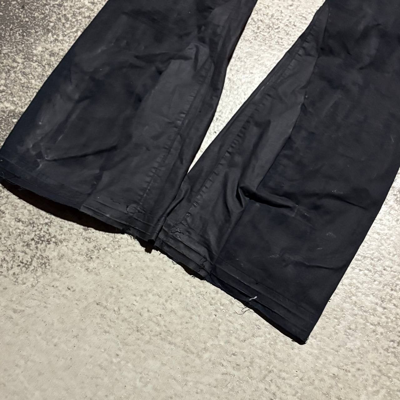 Japanese Brand Custom Black Baggy Distressed Jeans Painted Wide Leg Size US 31 - 4 Thumbnail