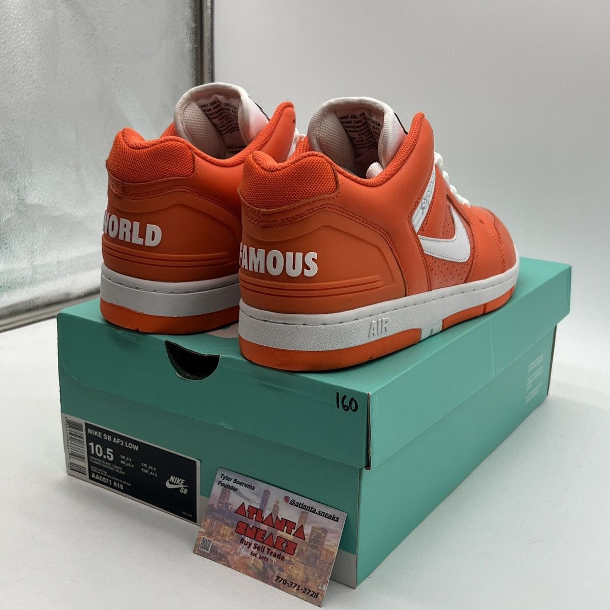 Nike Wmns x air force 2 orange Size US 10.5 / EU 43-44 - 5 Thumbnail