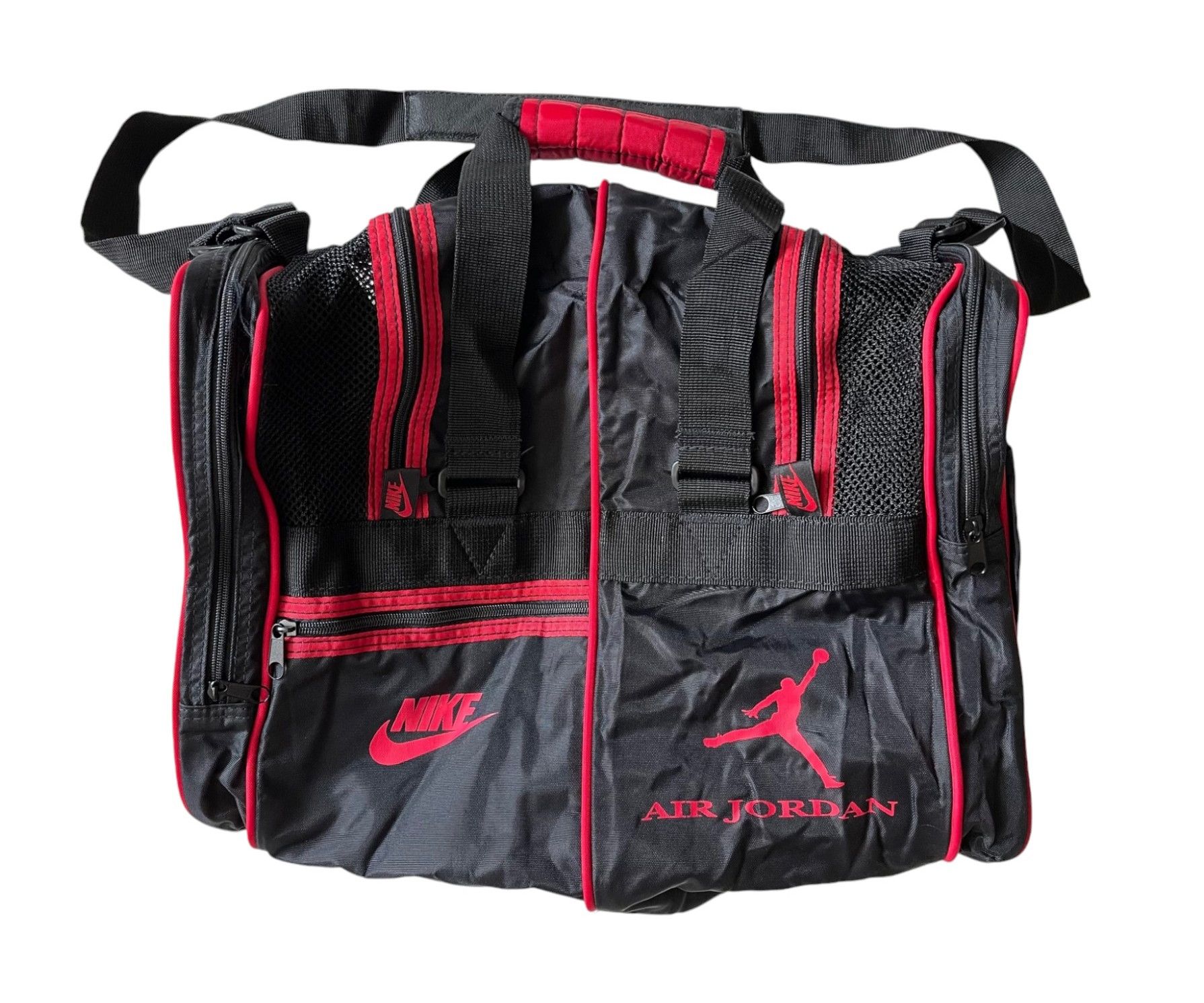Nike Vintage Nike Air Jordan World Print Duffle Gym Thrift Bag Size ONE SIZE - 1 Thumbnail