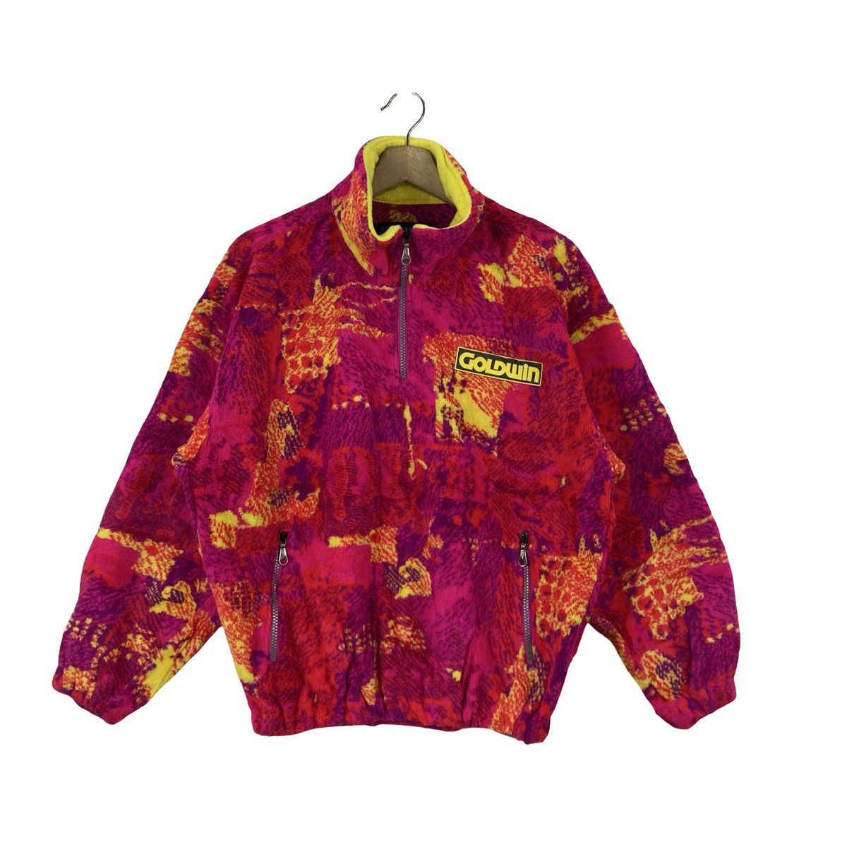 Goldwin Vintage GOLDWIN EXPERT Fleece Half Zip Jacket Abstract Size S / US 4 / IT 40 - 3 Thumbnail