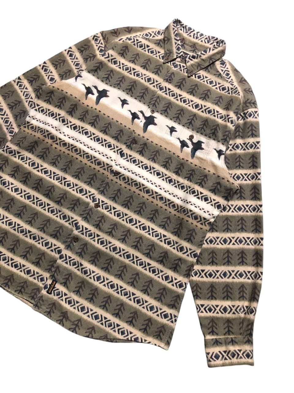 Vintage × Woolrich Woolen Mills Vintage Woolrich Shacket Duck Arrow Button Up Shirt Size US L / EU 52-54 / 3 - 6 Thumbnail