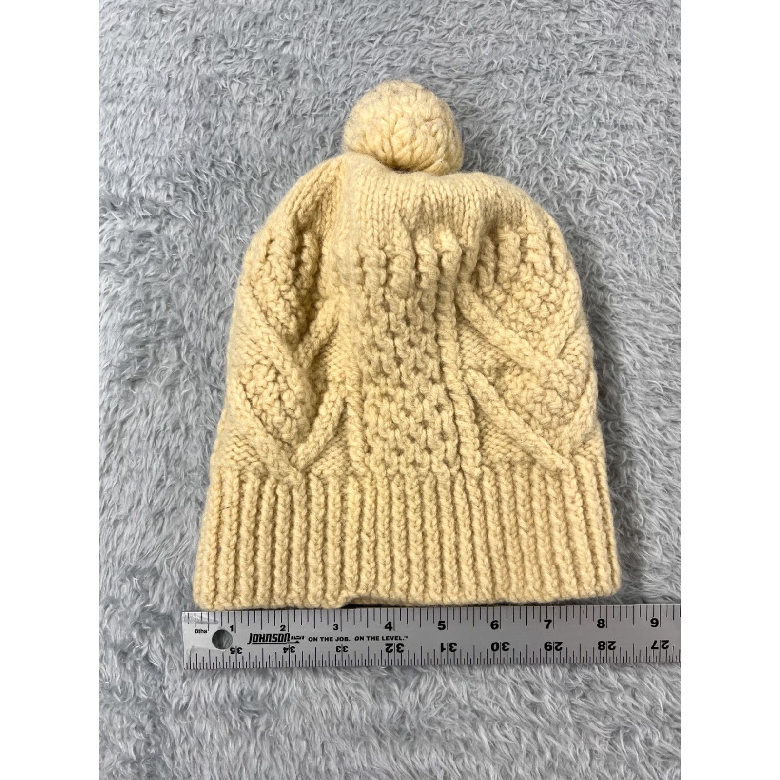 New Anthropologie Ombre Cable Knit Hat With Sherpa Lining Quick Ombre Hat Kit — ImagiKnit main image 3
