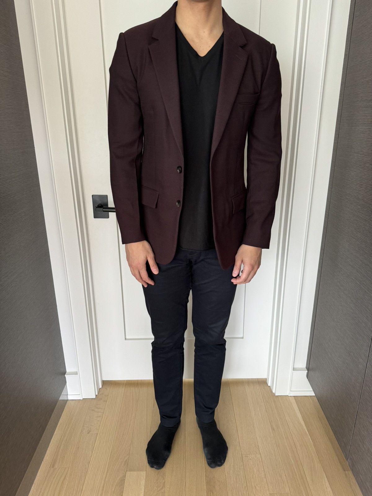 Maison Margiela Burgundy Runway Margiela Blazer Size 38R - 4 Thumbnail