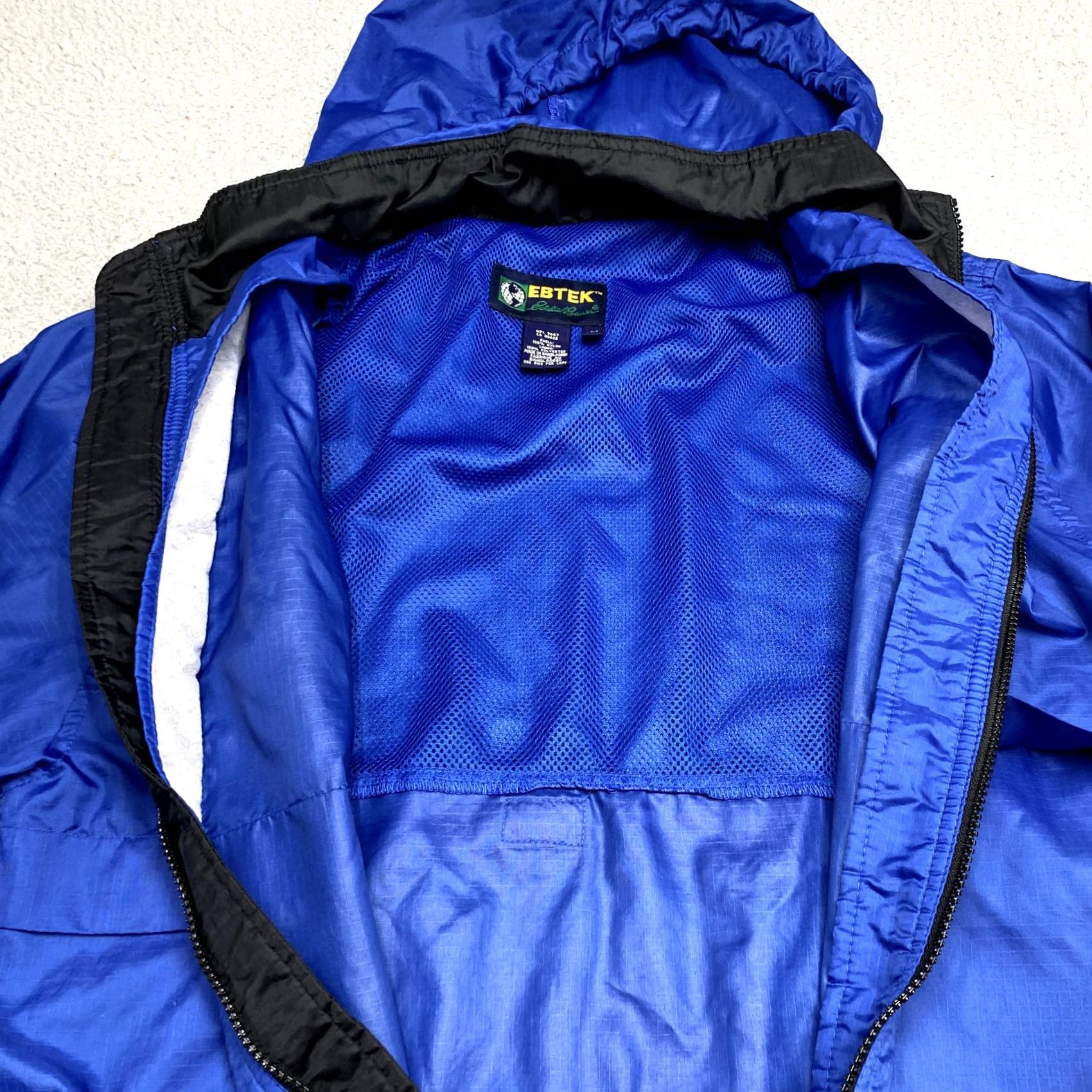 Eddie Bauer VINTAGE Eddie Bauer Ebtek Jacket Mens M Blue Lightweight Hood Windbreaker Size US M / EU 48-50 / 2 - 5 Thumbnail