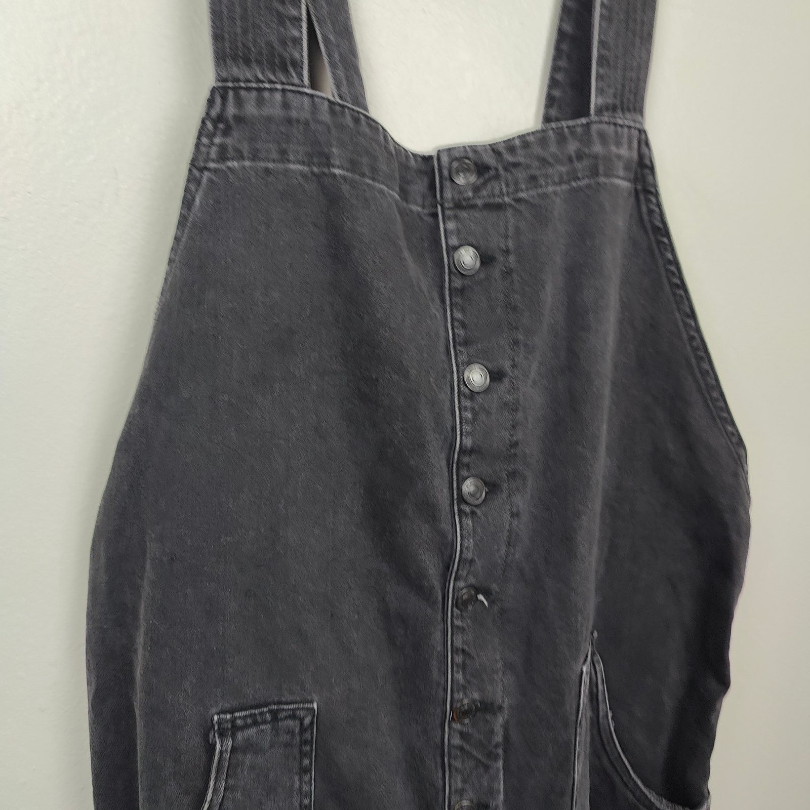 Free People Free People We The Free Field of Flowers Overalls Womens XL Size 33" - 2 Thumbnail