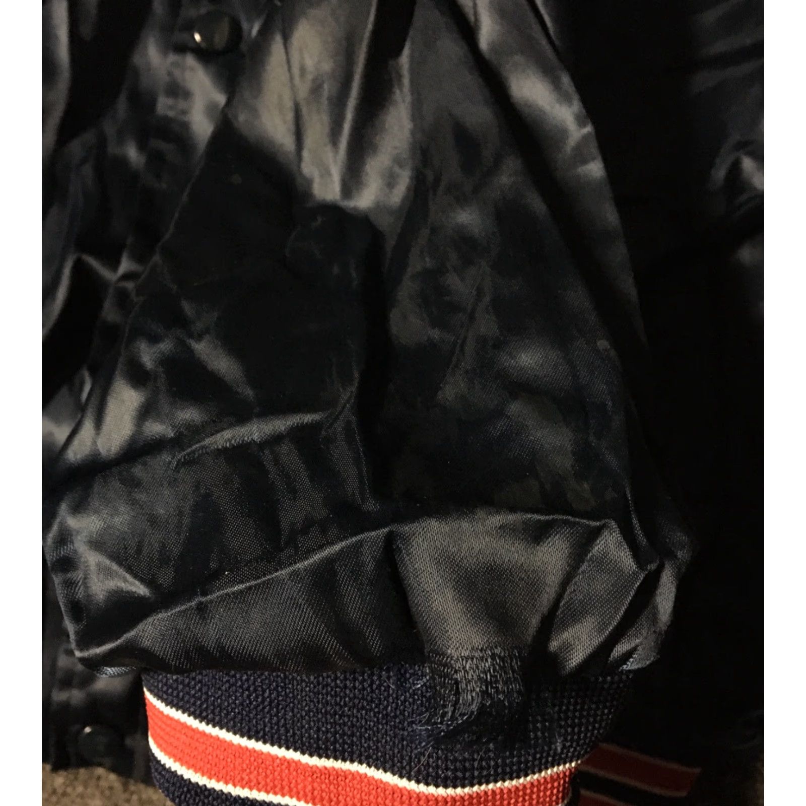 Vintage VINTAGE San Marcos Stars Satin Jacket L USA School Sports 80s 90s Hartwell Blue Mens Jacket Size US L / EU 52-54 / 3 - 5 Thumbnail