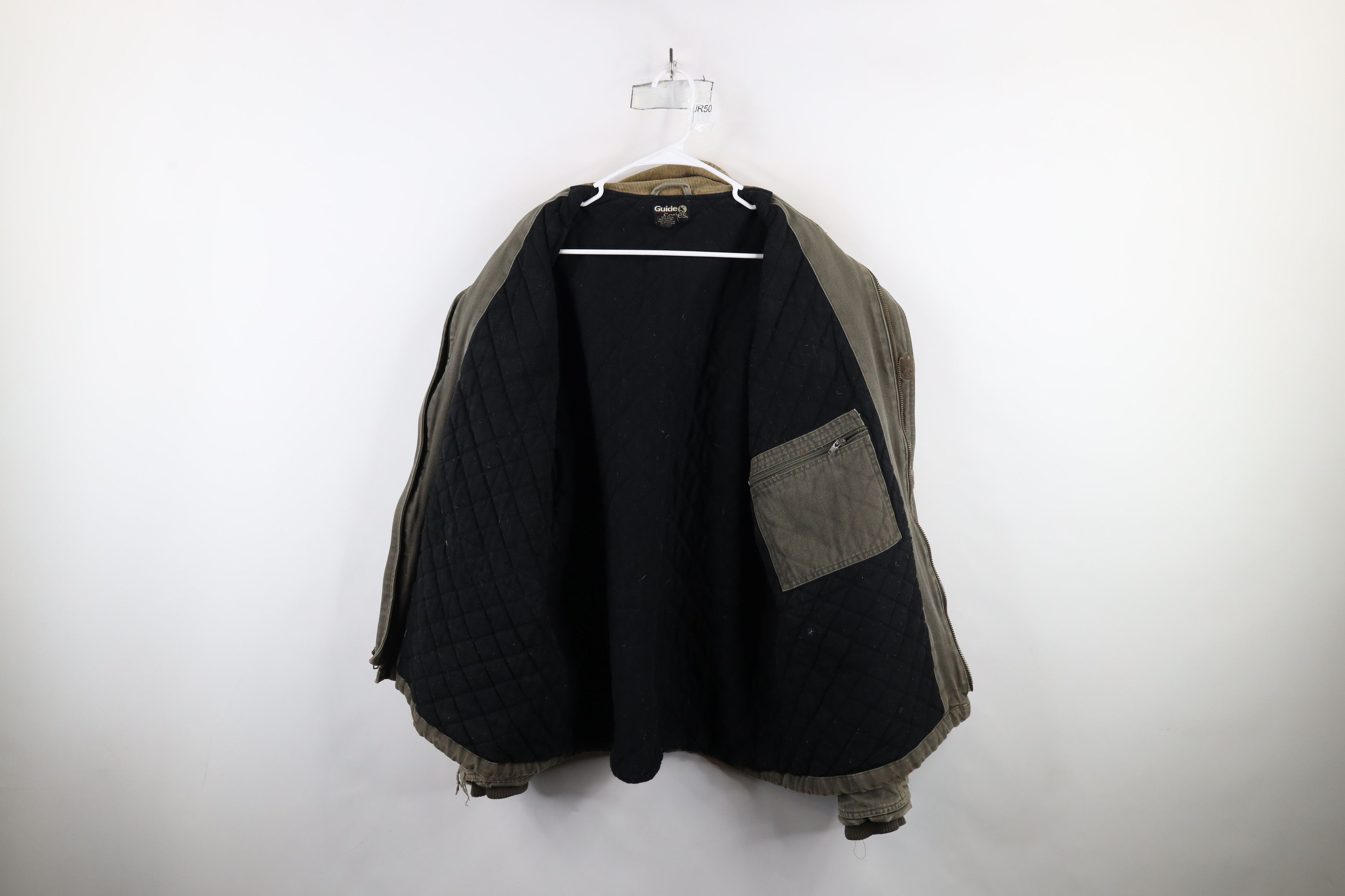 Vintage Vintage Y2K Streetwear Lined Corduroy Collar Canvas Jacket Size US XXL / EU 58 / 5 - 11 Thumbnail