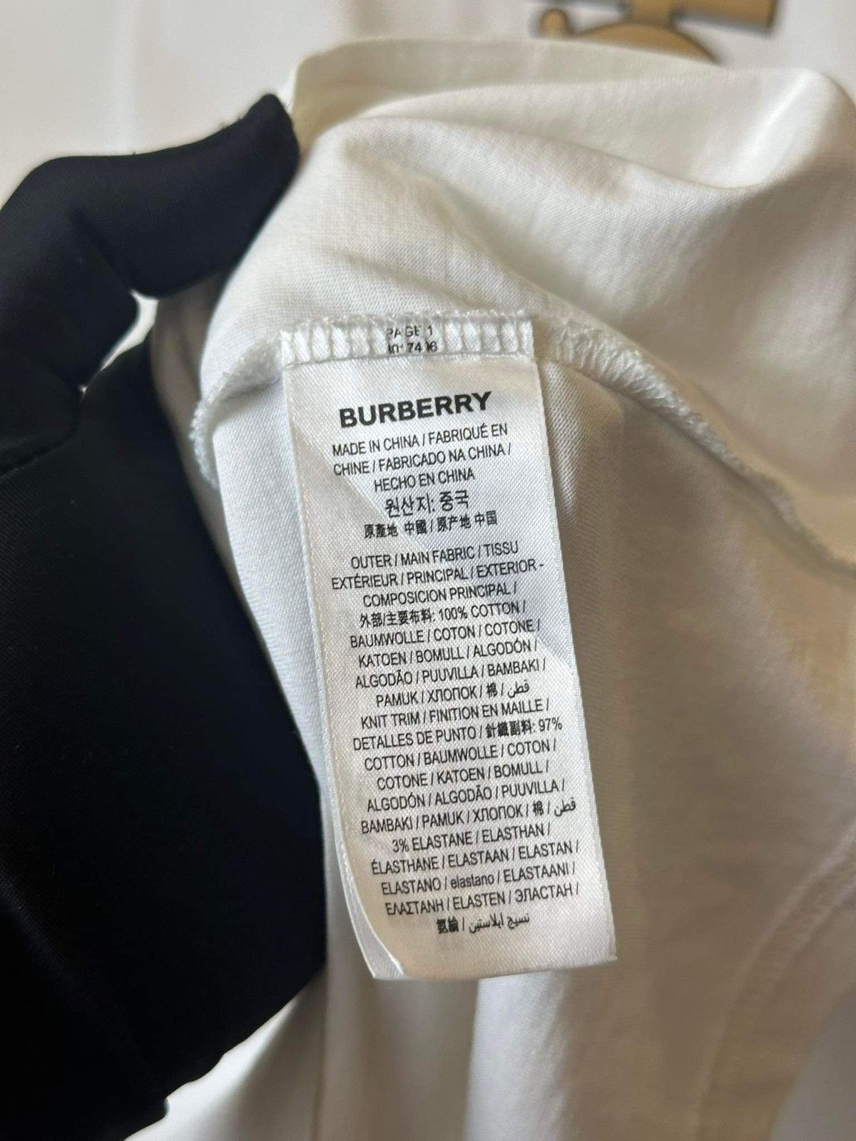 Burberry BURBERRY “ TB LOGO” WHITE T SHIRT Size US M / EU 48-50 / 2 - 7 Thumbnail