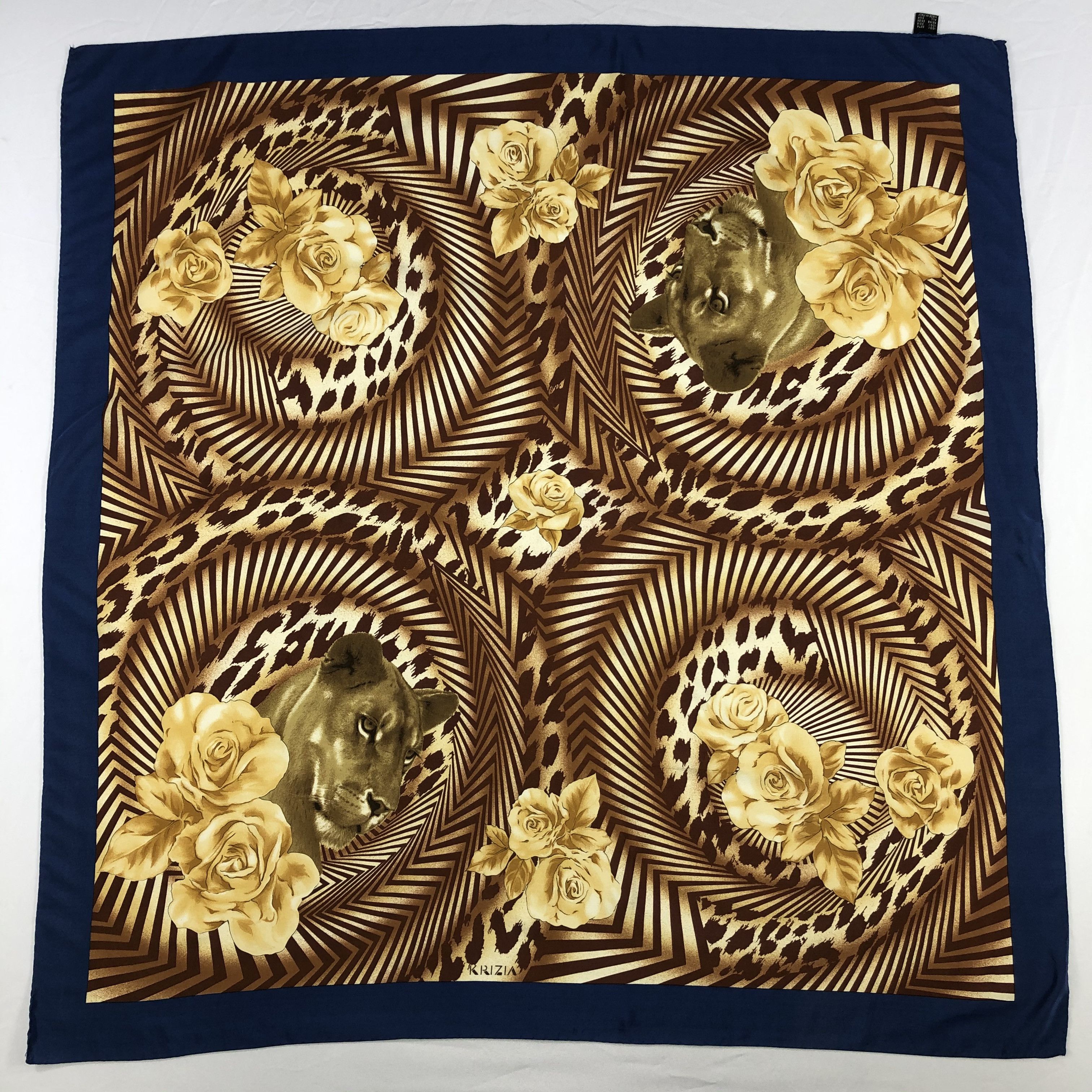 Krizia Uomo Vintage Krizia Uomo Silk Scarf Size ONE SIZE - 2 Thumbnail