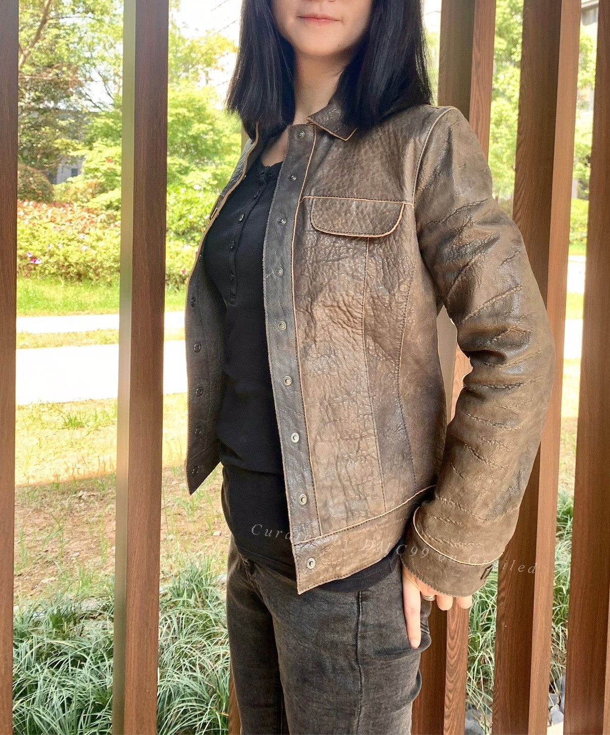 Vintage By HomeoStayle Handcrafted Short Leather Jacket Size S / US 4 / IT 40 - 1 Thumbnail