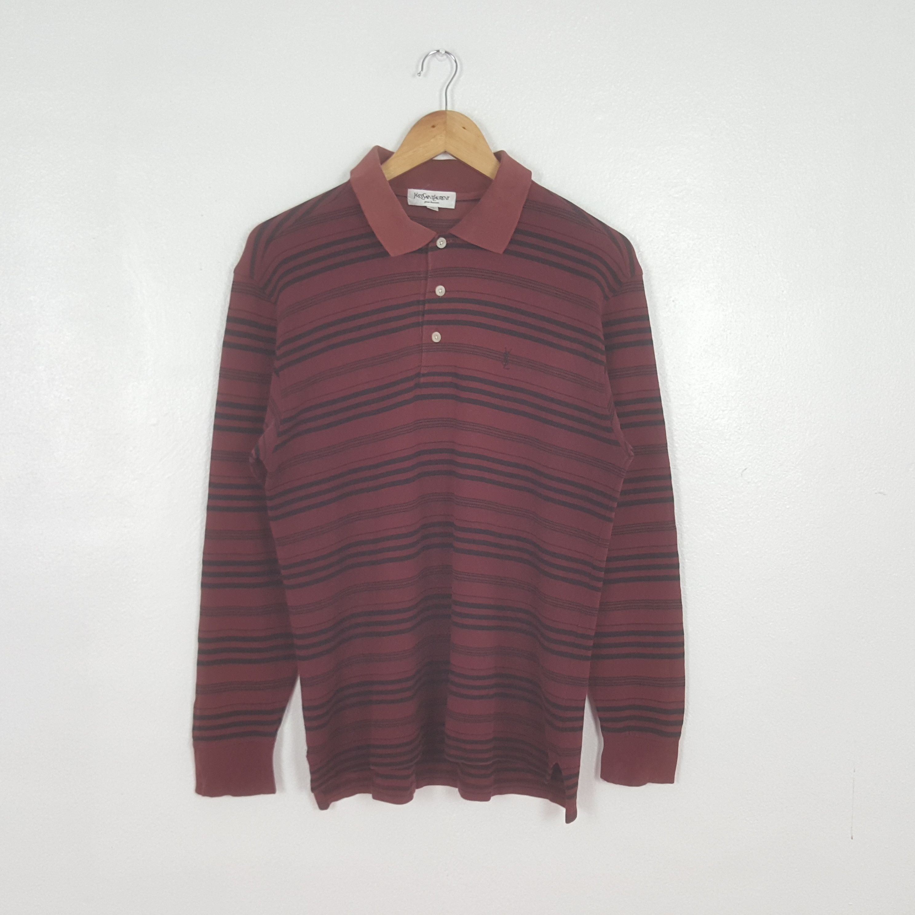 Yves Saint Laurent Vintage Yves Saint Laurent Designer Polo Shirt C319N65 Size US M / EU 48-50 / 2 - 1 Thumbnail