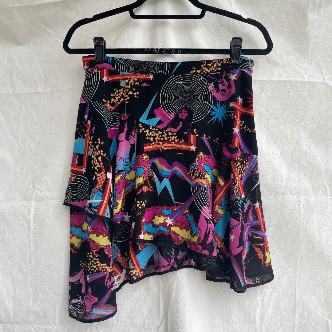Hysteric Glamour Hysteric Glamour Punk Print Mini Skirt Size 27" / US 4 / IT 40 - 1 Thumbnail