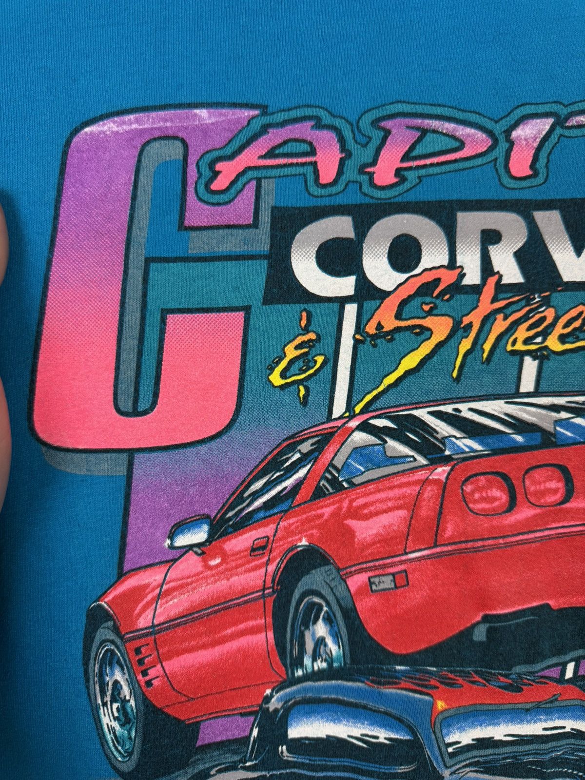 Hanes Vintage Capitol Corvette & Street Rods Single Stitch T-shirt Size US XL / EU 56 / 4 - 6 Thumbnail