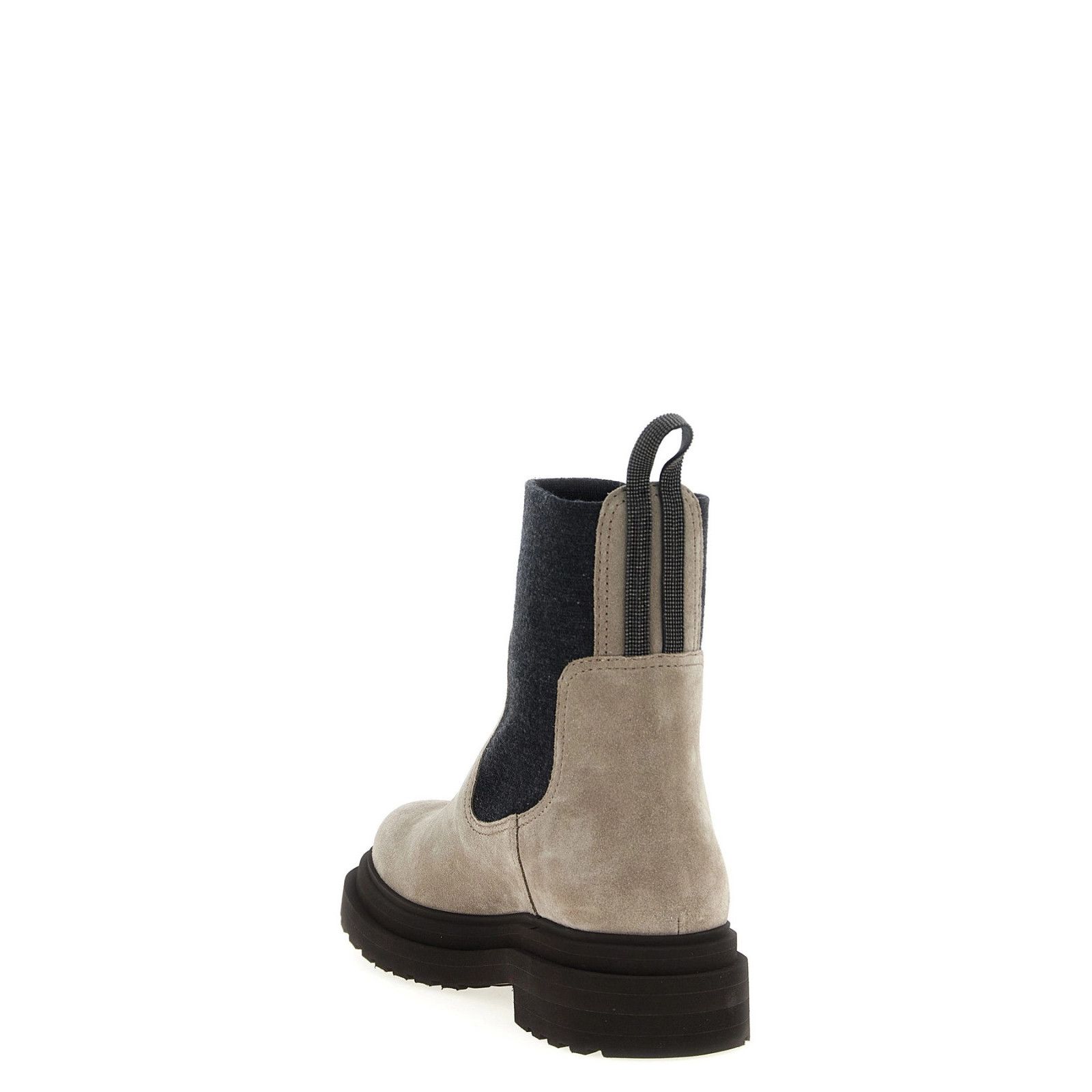 Brunello Cucinelli BRUNELLO CUCINELLI Beige Suede Ankle Boots New & Authentic ( Size US 6 / IT 36 - 3 Thumbnail
