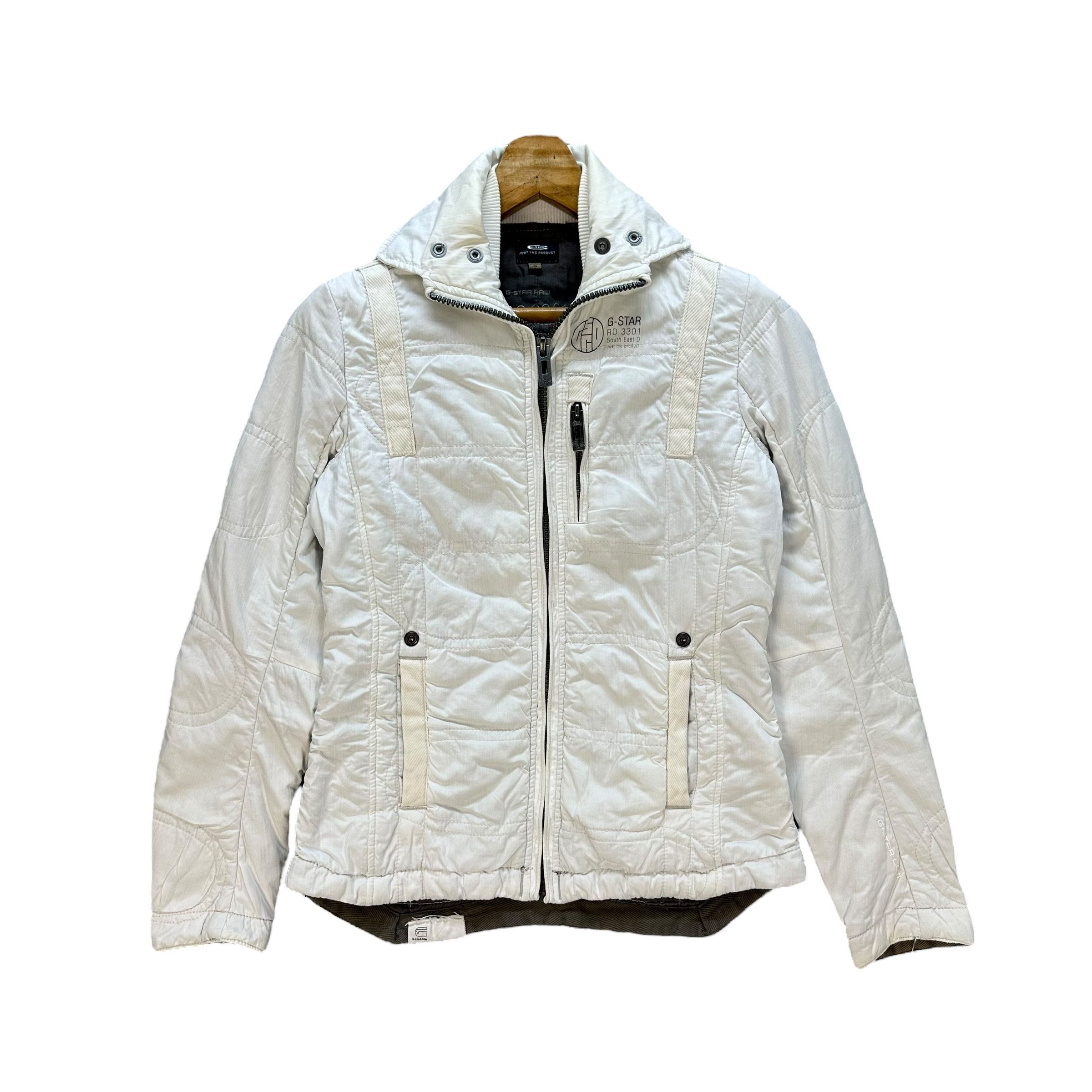 G-Star G-STAR RAW Techwear White Bomber Jacket #A65-1559 Size US S / EU 44-46 / 1 - 1 Thumbnail