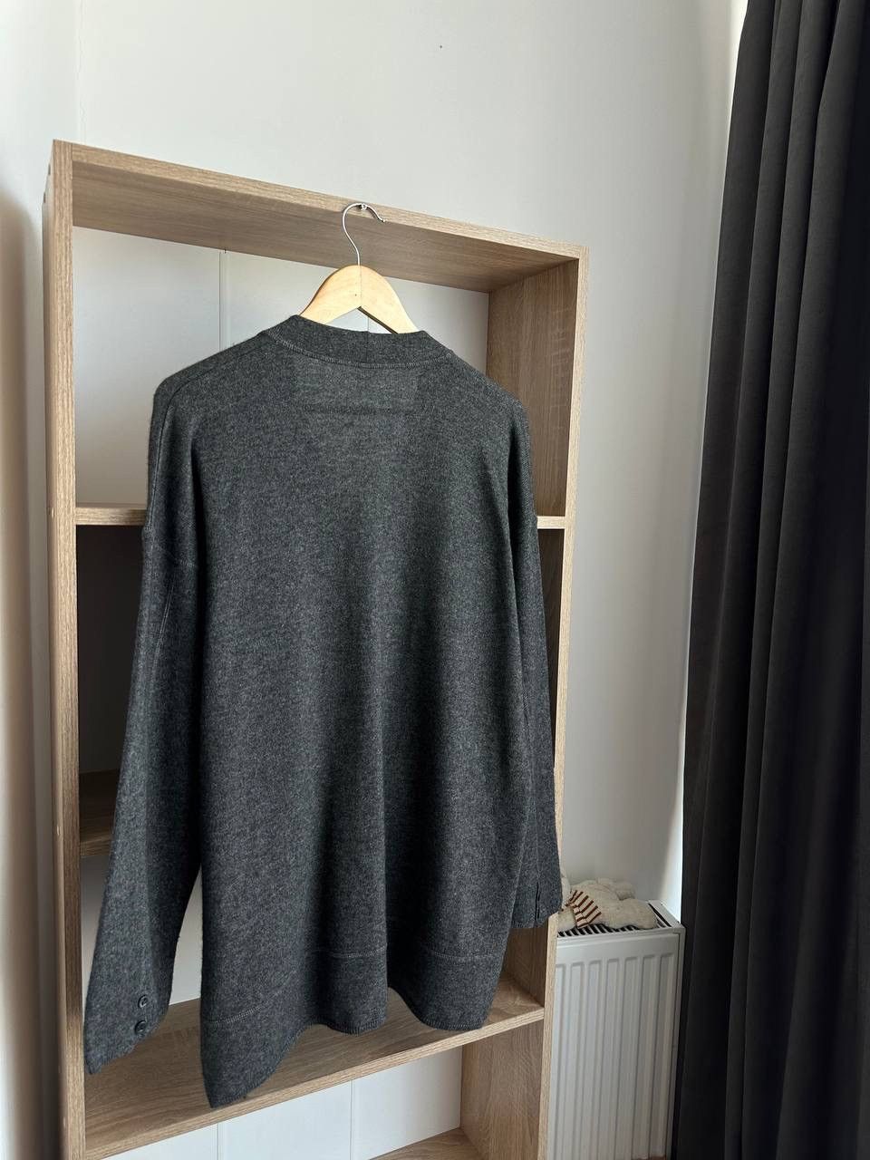 Brunello Cucinelli × Vintage Vintage Brunello Cucinelli Wool Cashmere Cardigan West Gray Size US L / EU 52-54 / 3 - 20 Thumbnail