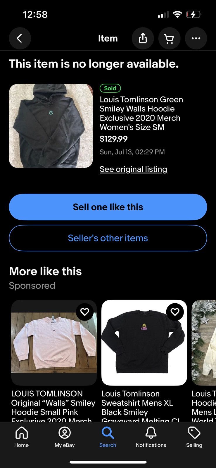 Other 2020 louis tomlinson lyric drop hoodie music band lg skull Size US L / EU 52-54 / 3 - 3 Thumbnail