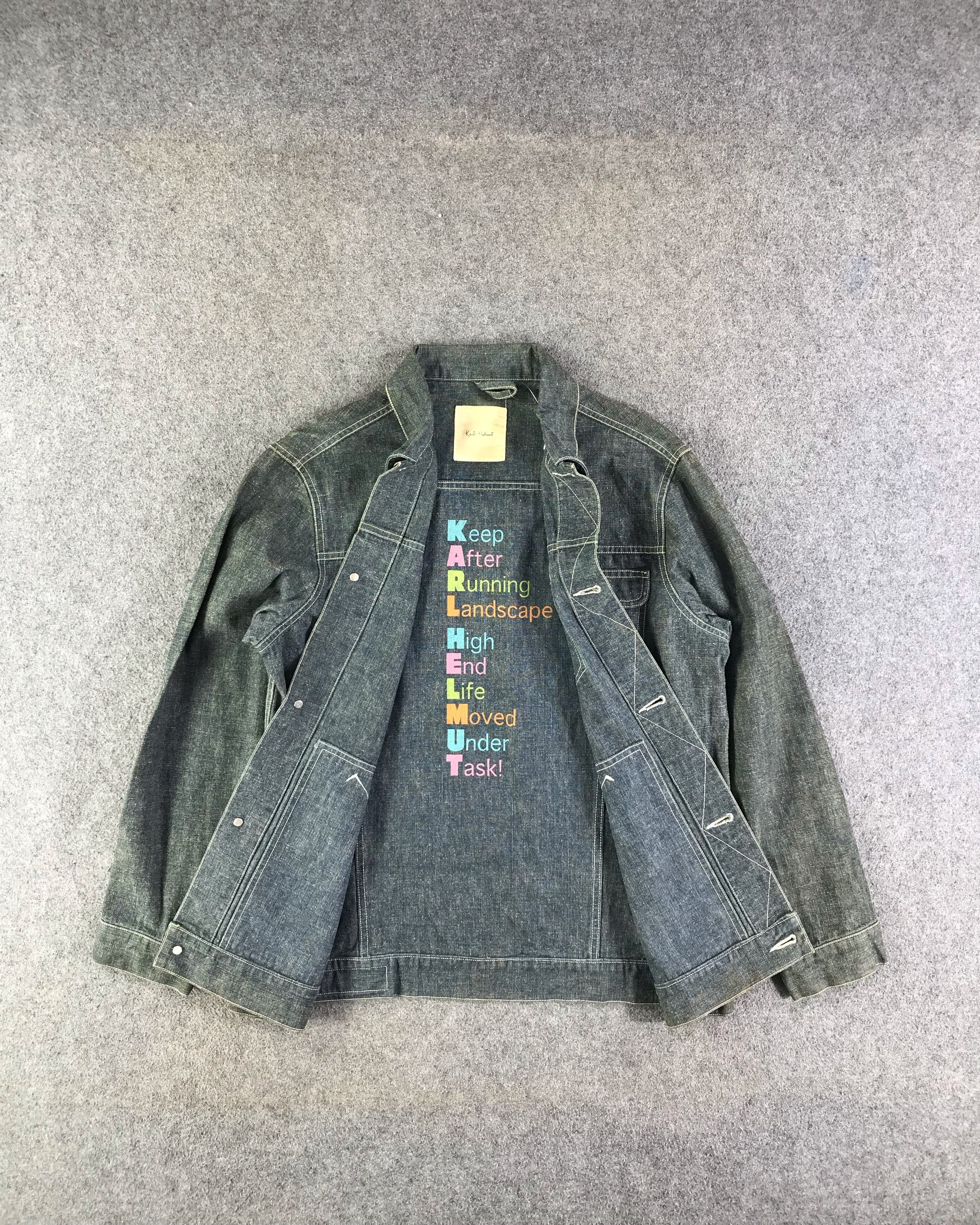 Japanese Brand Karl Helmut x Pink House Poem Denim Jacket JC250 Size US L / EU 52-54 / 3 - 2 Thumbnail